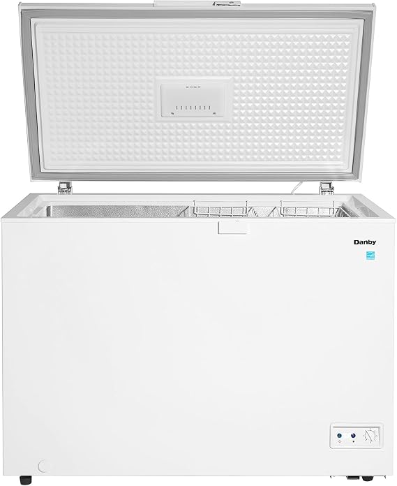 Danby DCF100A5WDB 10.00 cu. ft. Chest Freezer in White Garage Ready: Freezer can perform in temperatures from 0F to 110F (-17C to 43C).