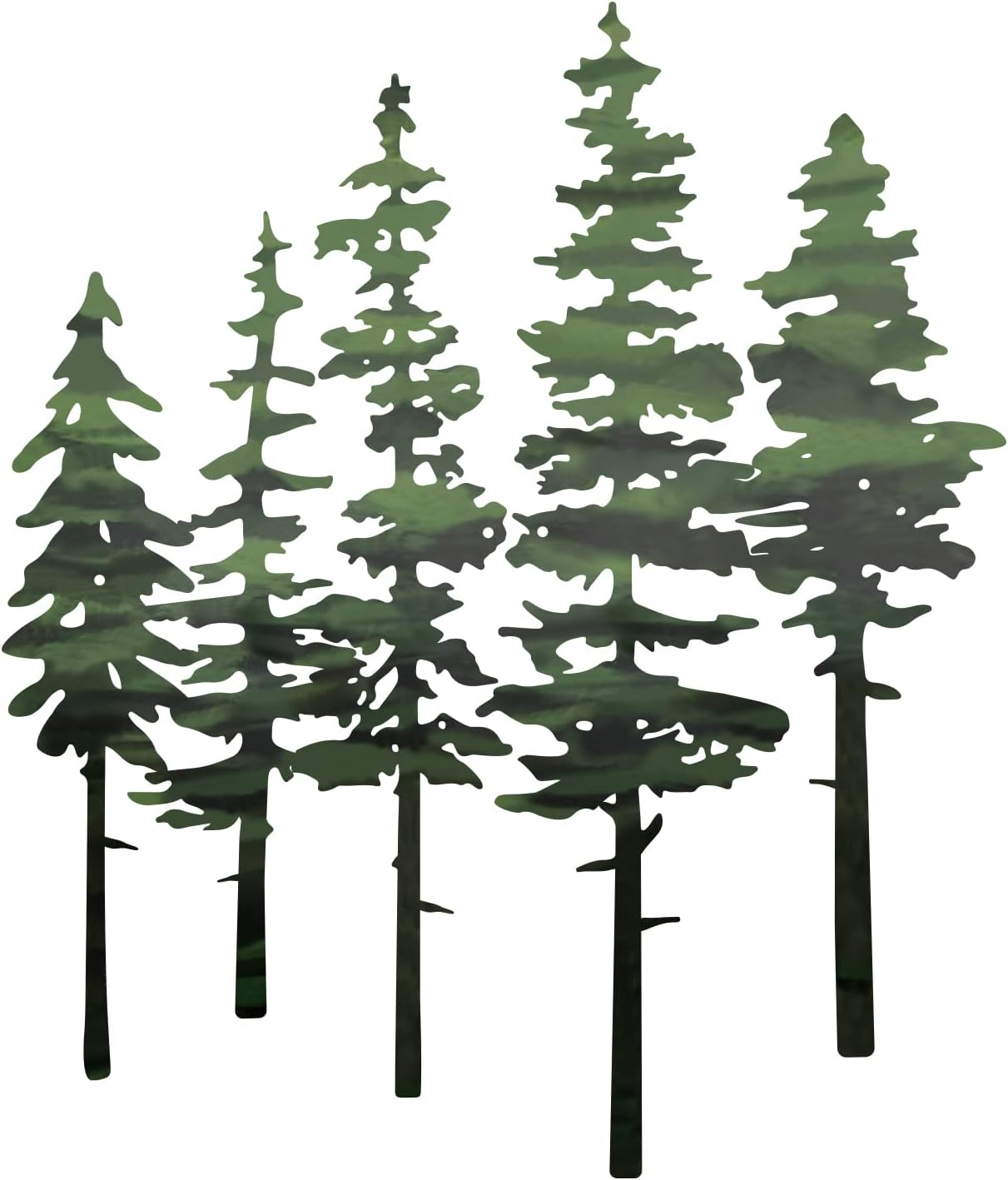 ESTART Metal Pine Tree Wall Art, Metal Tree Wall Decor