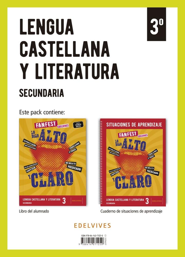 Proyecto: FanFest. Lengua Castellana y Literatura 3 Secundaria. Libro del alumnado + Cuaderno