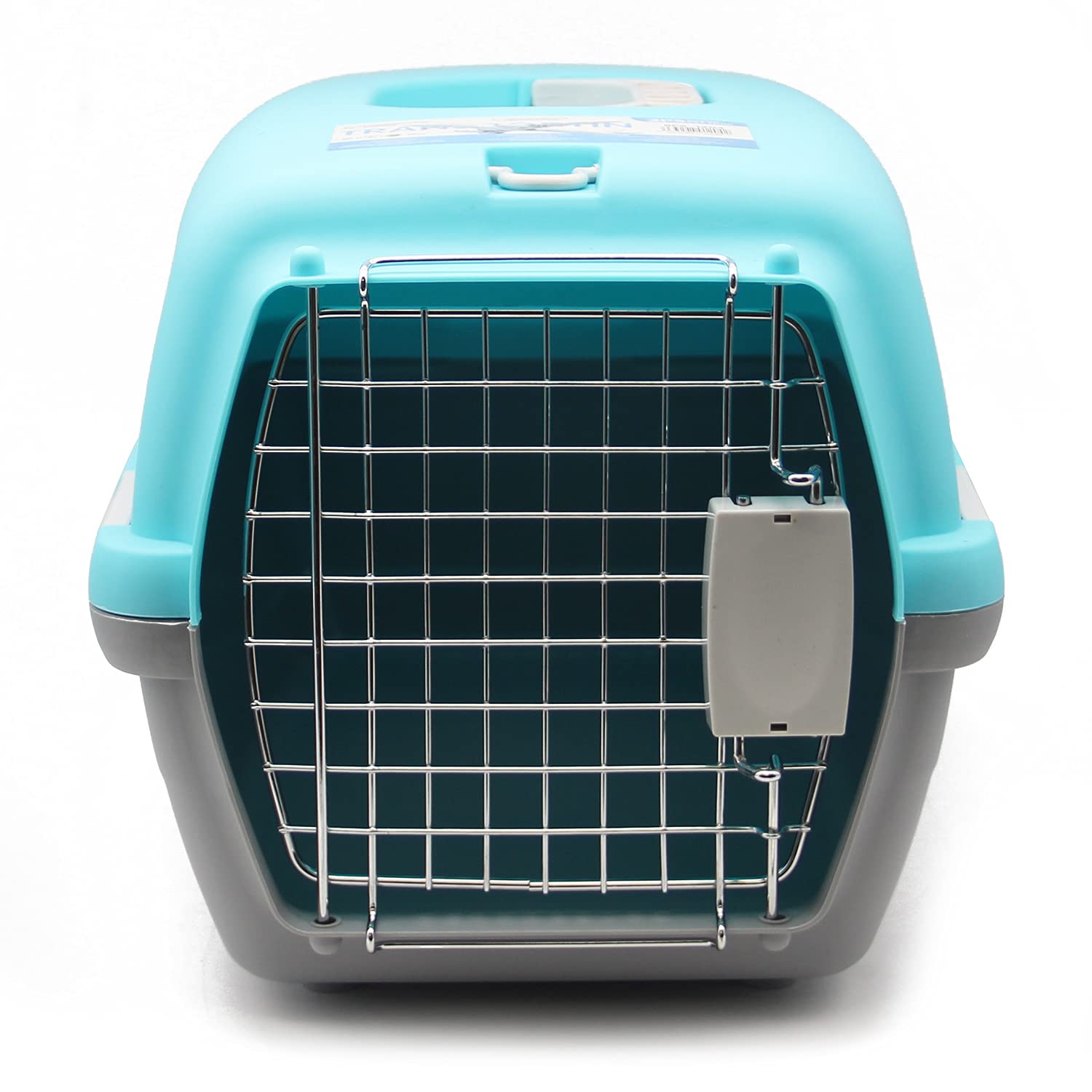 BPS Transportín Rígido Plástico para Perros y Gatos Animales Domésticos Mascota Caja de Transporte IATA 3 Tamaños Elegir (Azul, L: 60 x 39 x 35 cm) BPS-1206AZ