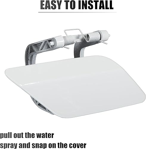 Miniatura 6 de ACROPIX Tapa de boquilla para limpiaparabrisas delantero derecho para Mercedes Benz Clase E W212, paquete de 1, color blanco