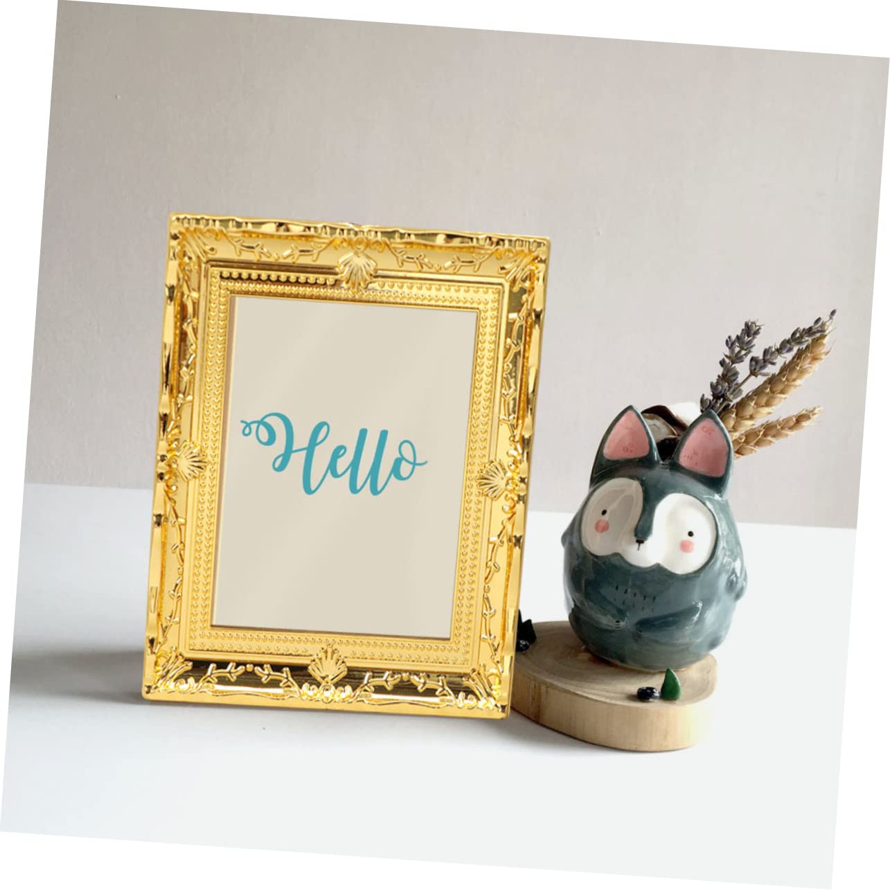 Lote De 4 Marcos De Fotos En Miniatura Para Casas De Muñecas | Decoración A Escala | Plástico