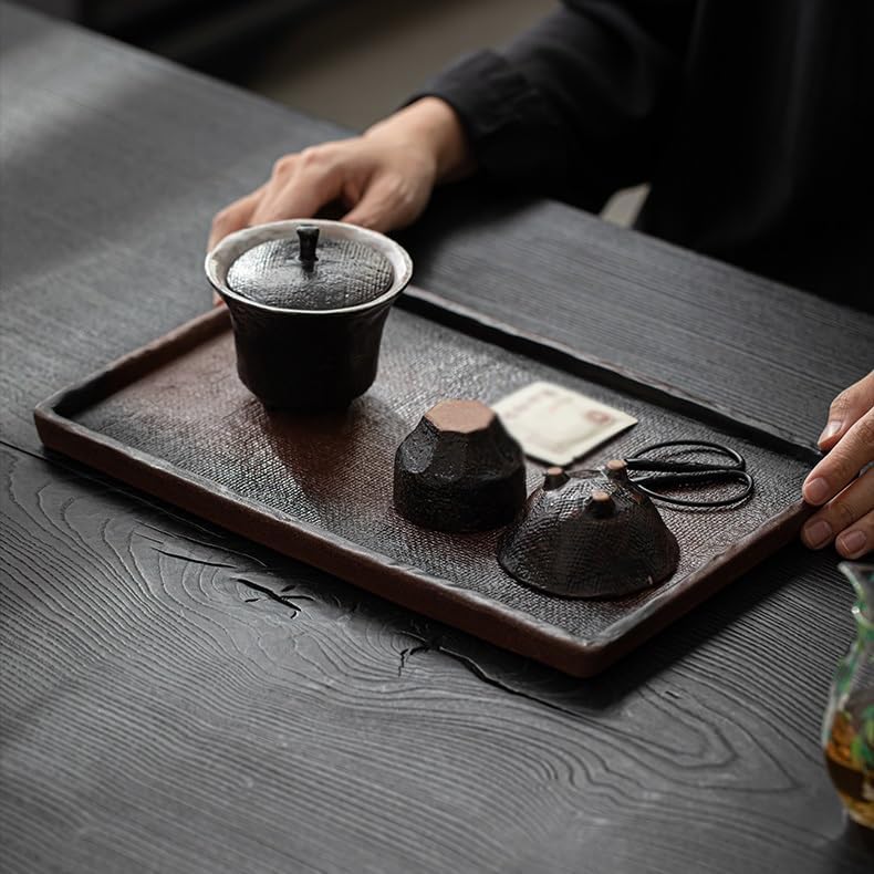 CHICKEN Tea Set Tea Tray Handmade Stoneware Tea Tray, Home Vintage Dry Brewing Table, Tea Tray, Tea Set, Tea Table, Tea Tray Tea Room Tray