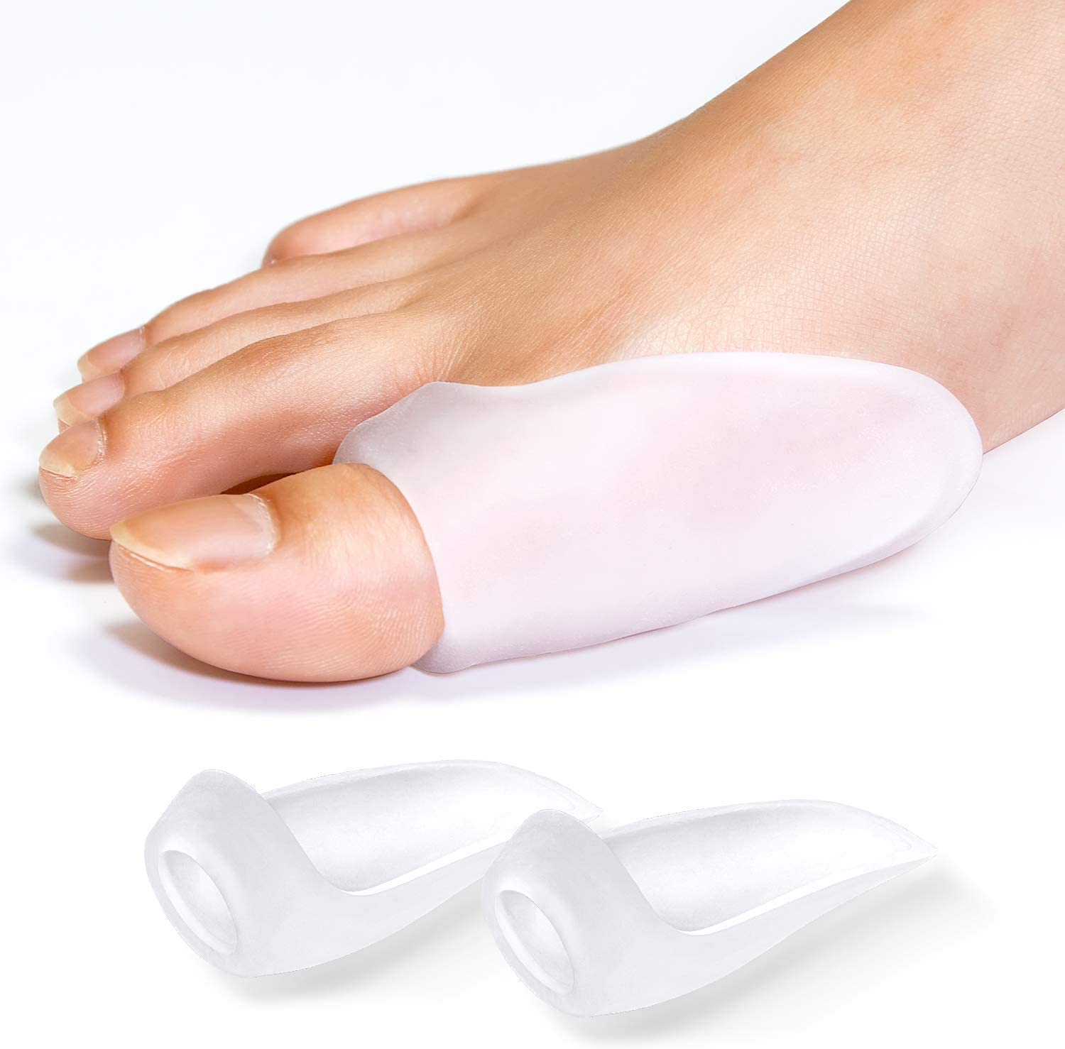 Excefore Gel Bunion Protector Shield Big Toe Bunion Pads, 10 Pack of Bunion Pads and Cushions, Bunion Guard for Big Toe, Relieve Foot Pain from Friction, Rubbing and Pressure