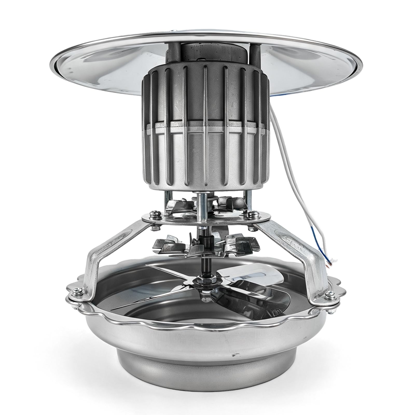 Rauchabzug Ventilator 100W, Kaminventilator 13,5-22 cm Fume Ventilator