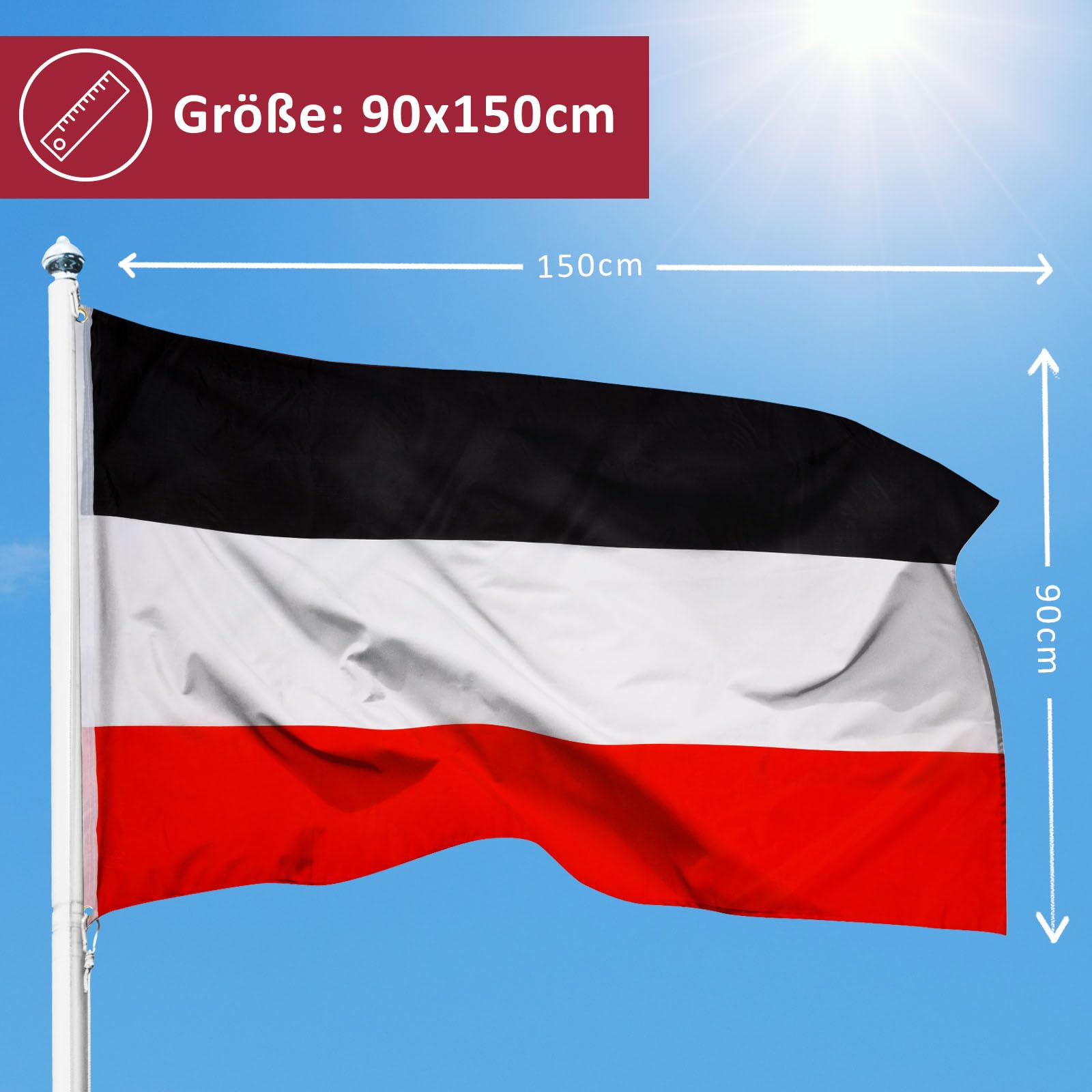 U24 Flagge Barßel Bootsflagge – Premium Polyester 40x60 Cm, Wasser- & Sonnenecht, Mit Gurtband