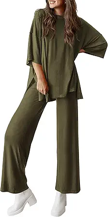 PRETTYGARDEN Two Piece Sets For Women Summer Fashion Lounge Matching Set 2025 Travel Vacation Airport Outfits Clothing