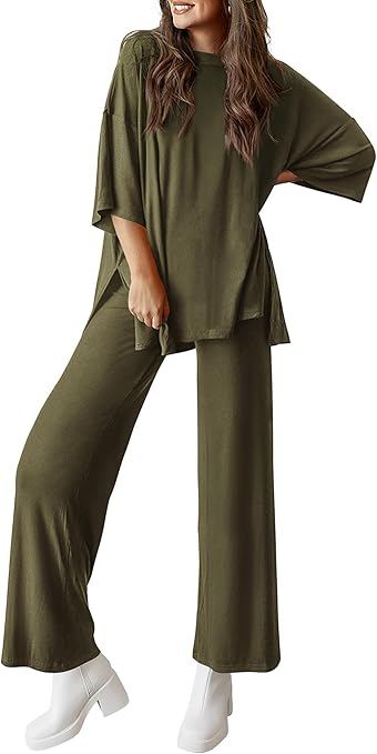PRETTYGARDEN Two Piece Sets For Women Summer Fashion Lounge Matching Set 2025 Travel Vacation Airport Outfits Clothing