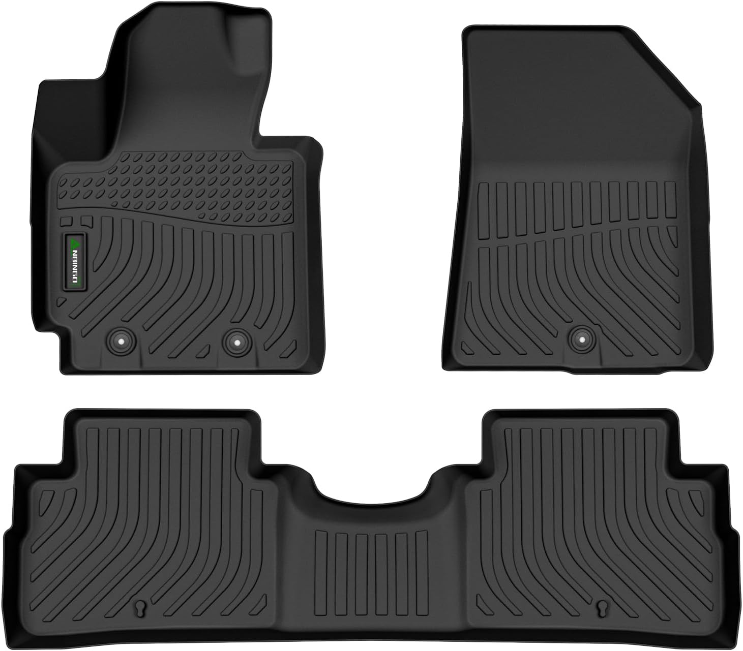 ANBINGO-Floor Mats for Kia Soul 2019 2018 2017 2016 2015 2014, 1st & 2nd Row, Floor Liners Fits for Kia Soul, Car Floor Mats Custom Fit for Kia Soul
