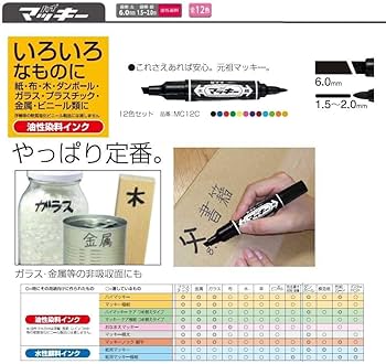 Amazon | ゼブラ 油性ペン マッキー 極太 黒赤 2本セット P-MC