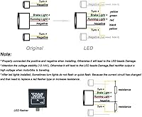 Vista 7 de MZS Luz trasera para motocicleta, LED integrado señal de giro intermitente transparente compatible con CBR500R CBR 500R CB500F CB500X 2013-2015