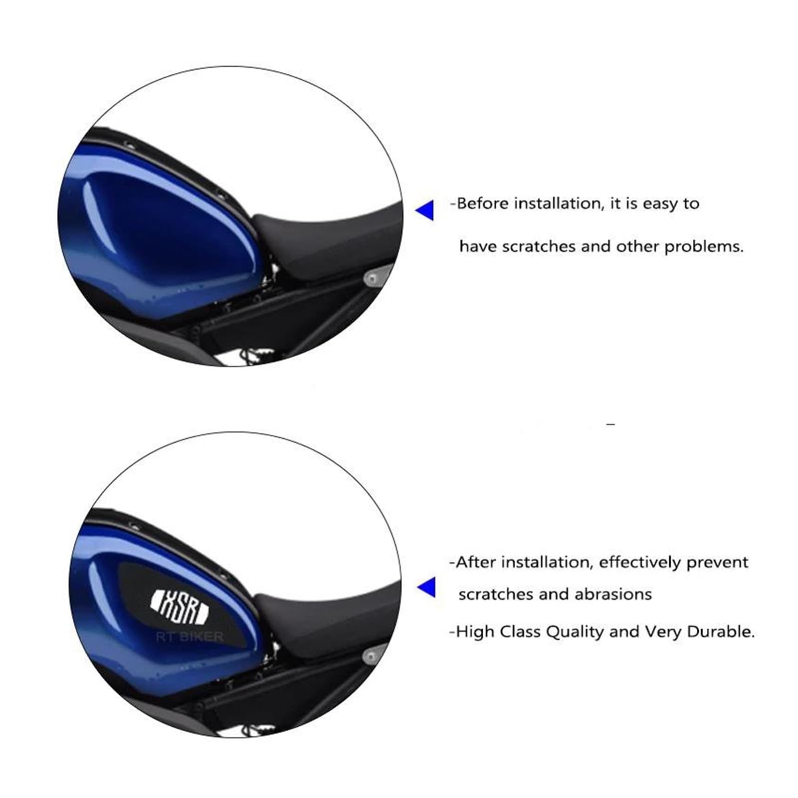 Motorrad Seite Tank Pad Schutz Aufkleber Aufkleber Gas Knie Grip Für Yamaha XSR 900 XSR 700 XSR155 XSR 900 700 2019-2021 Kratzer auf den Tankpads
