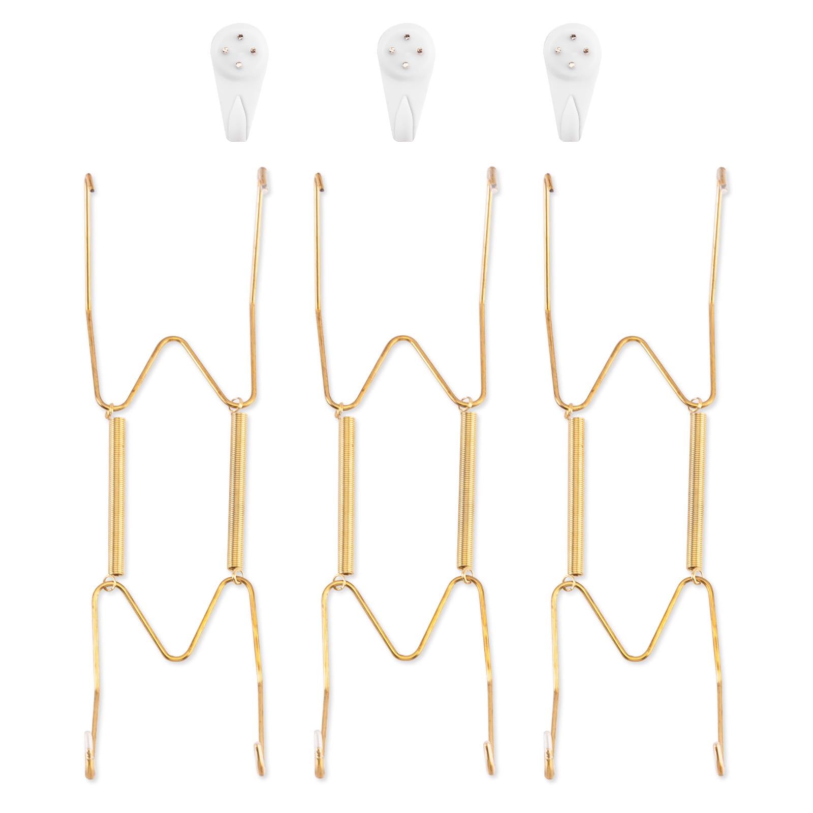 Bilillo 3 Pack Plate Hangers for the Wall, Fits 8-10 inch Decorative Plate