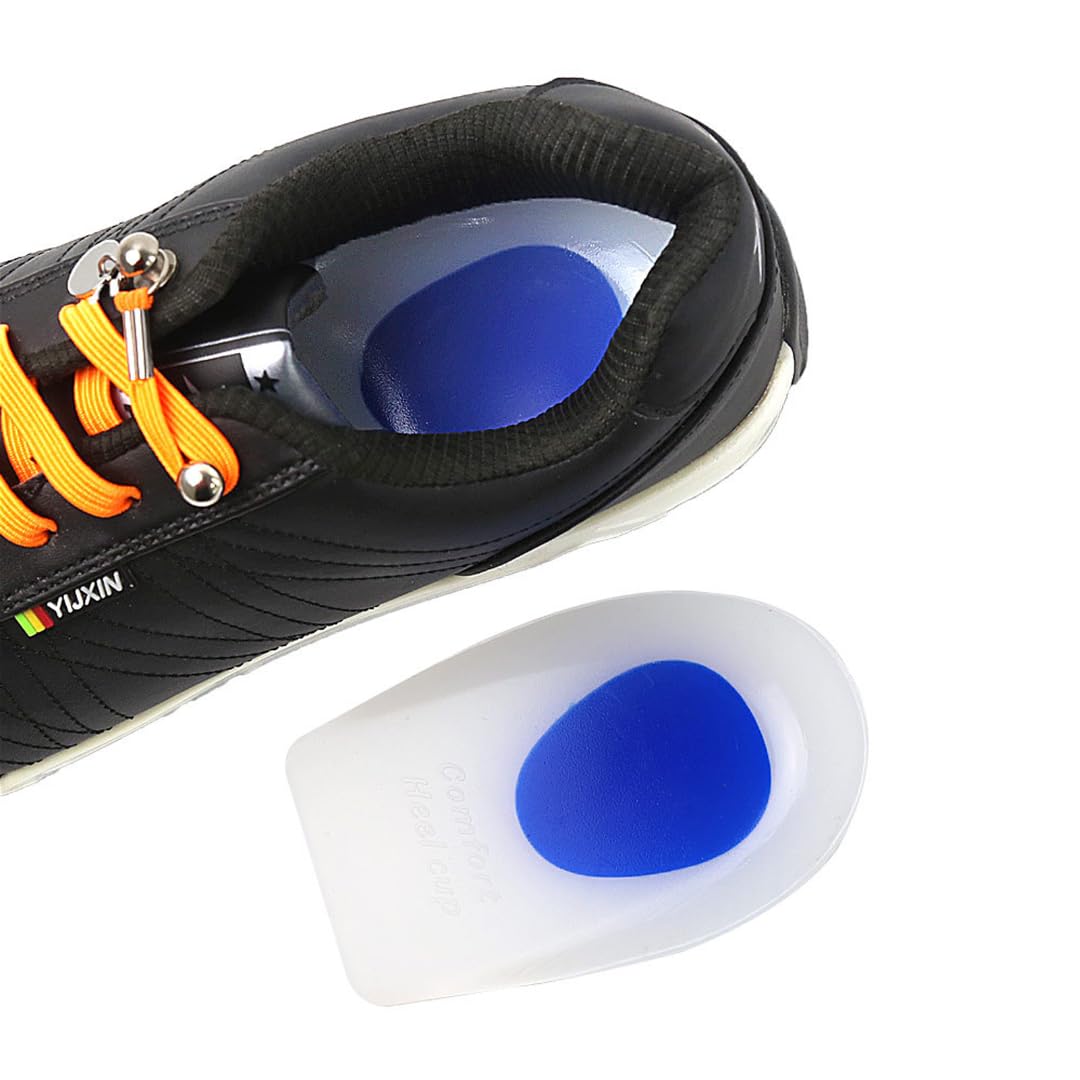 Plantillas para zapatos, Plantillas de masaje magnético, 1 par almohadillas gel silicona for el talón, almohadilla for amortiguar los impactos(Large)