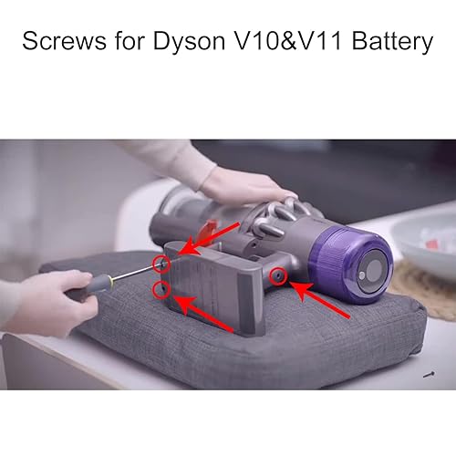 Miniatura 2 de Tornillos de batería compatibles con aspiradora Dyson V6 V7 V8 V10 V11, apto para Dyson SV09 SV10 SV11 SV12 SV14 Power Packtornillos de instalación