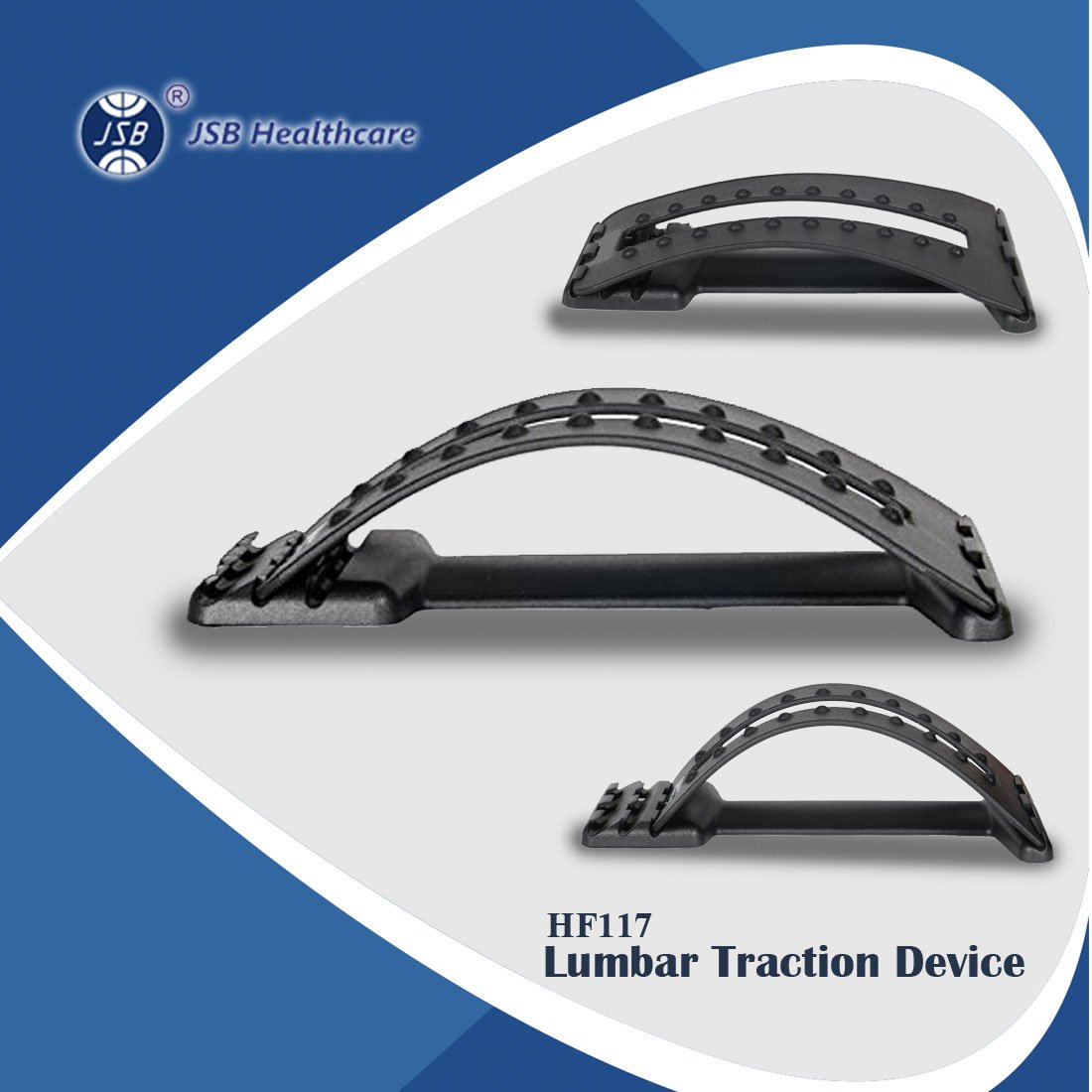 JSB HF117 Lumbar Traction Device for Back Pain Relief & Stretching Exercise Physiotherapy 4