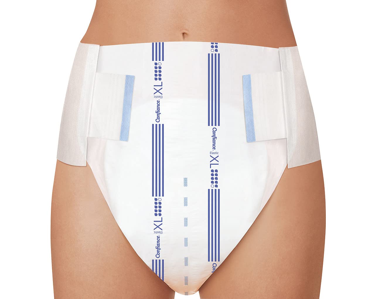 Confiance Elastic – Cambios completos para hombres y mujeres – Nivel de absorción = 9 gotas (fugas urinarias importantes) – pH neutro a la piel – Material suave – Talla XL – 4 x 14 Unidades | 4 x 14 unidades, protecciones para fugas de orina significativa