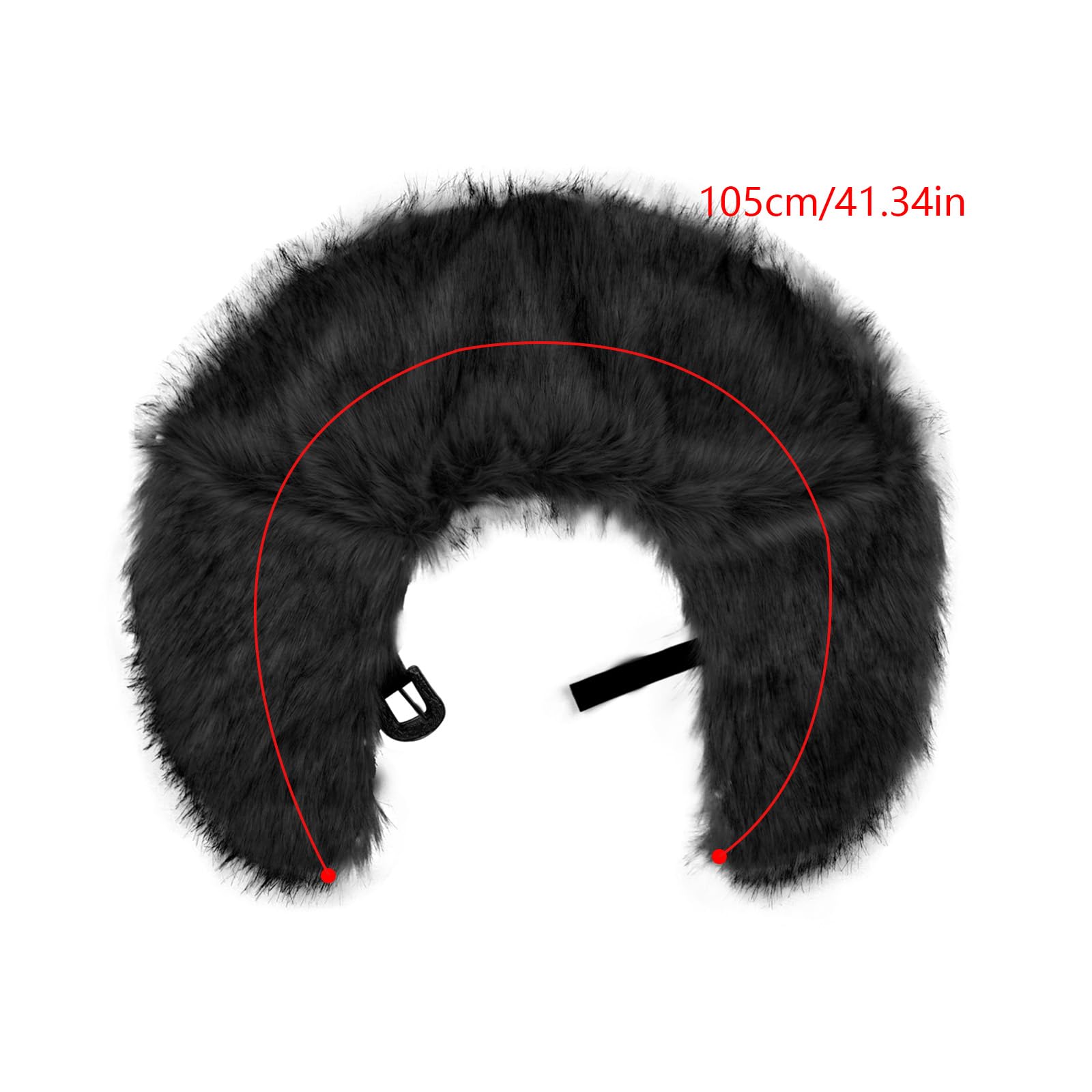 Moonlove Faux Fur Viking Shawl Medieval Warrior King Collar Shoulder Wrap Renaissance Witch Werewolf Costume Barbarian Cosplay Halloween Accessories - Image 4