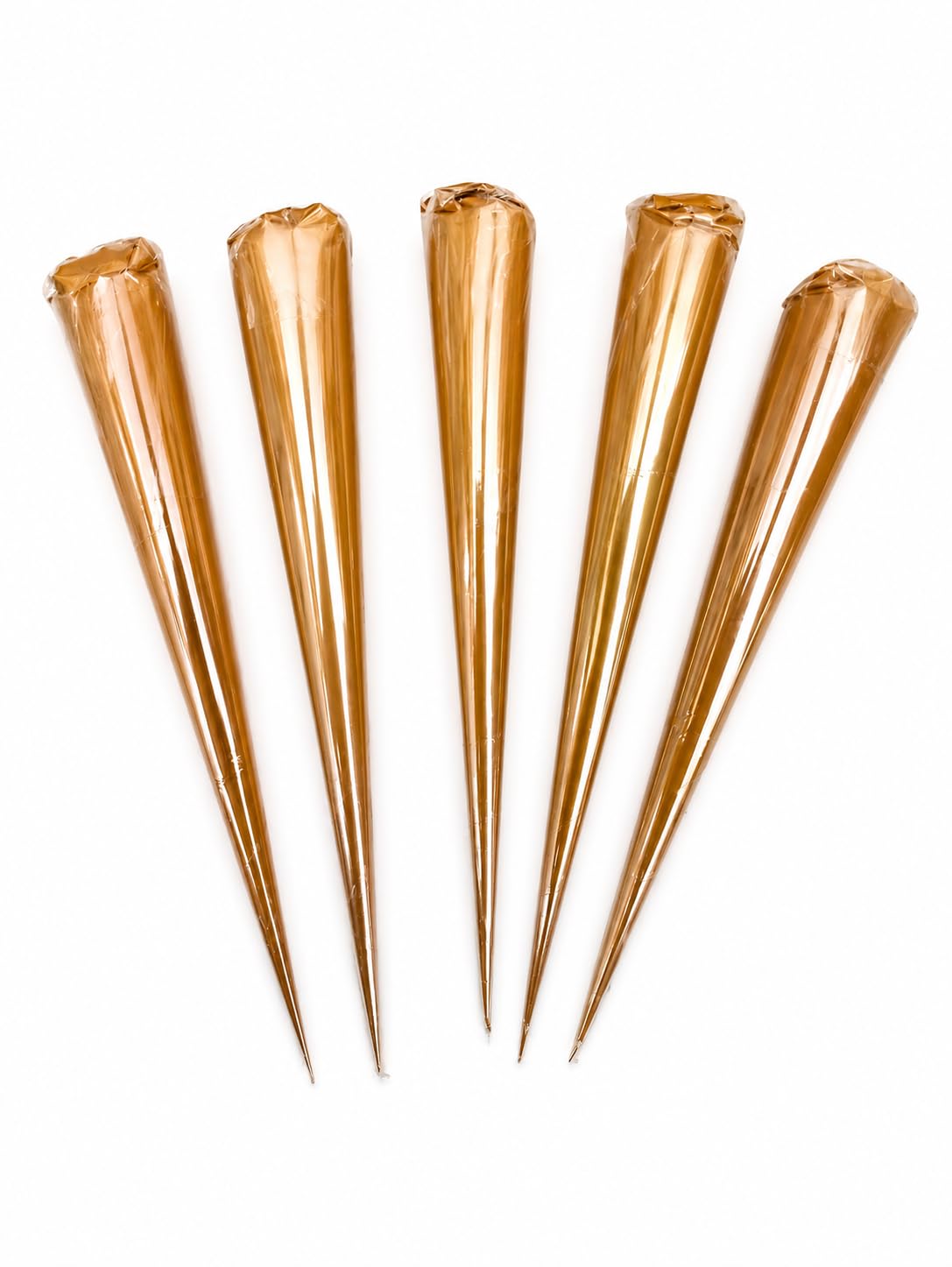 Golden Ceramic Cones for Arts & Crafts | Lippan Art | Mandala Art | Pottery | Liner | DIY Decorative Purposes Pack of (5pc Golden)-picture-18
