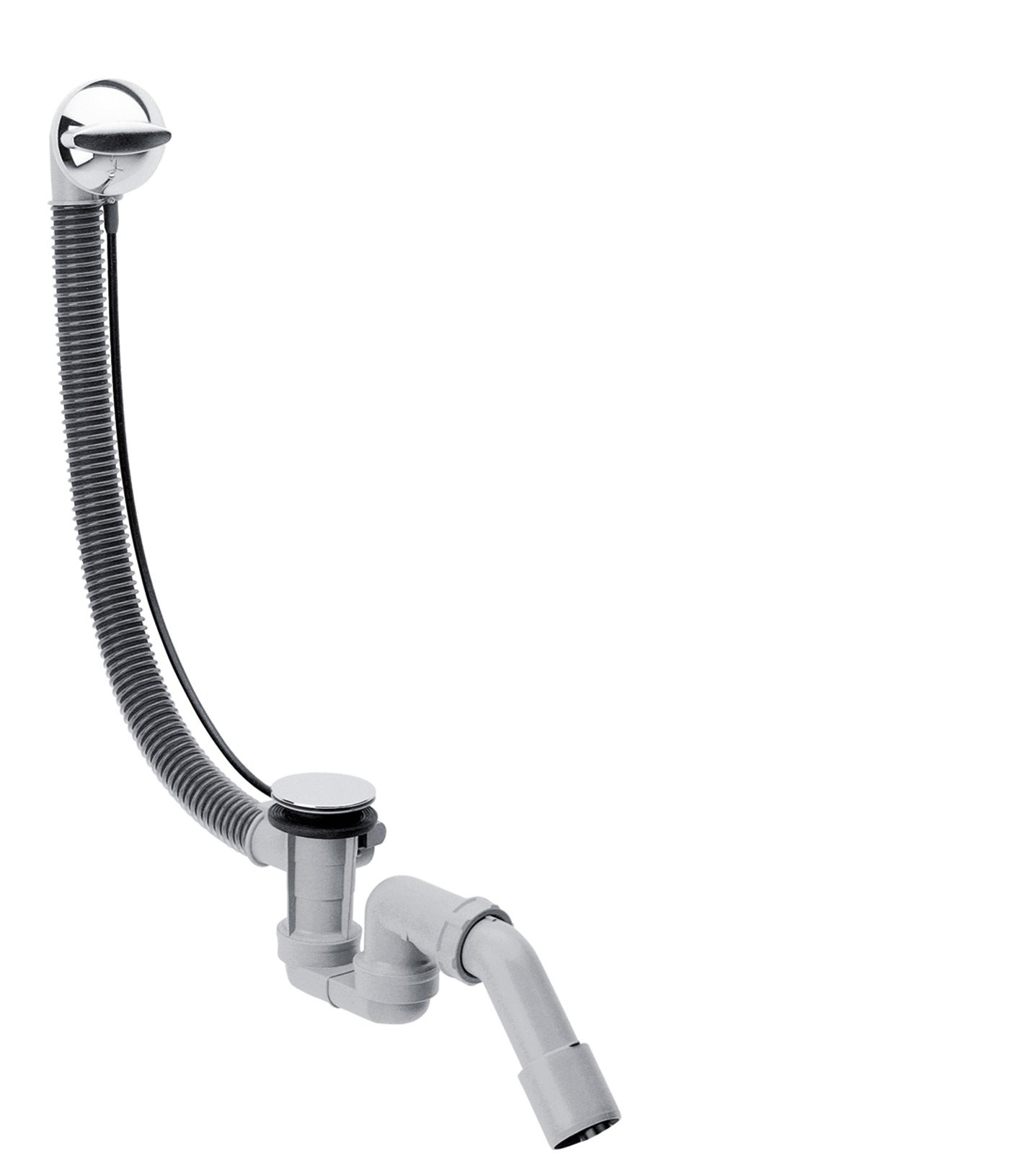 Hansgrohe Chrome Complete Set For Flexaplus Waste And Overflow Set For Bath Tubs,