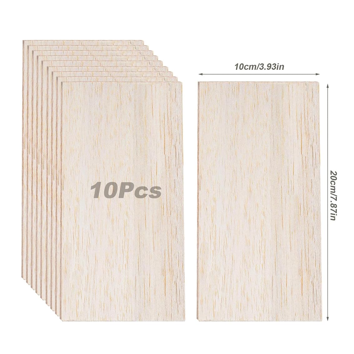 NAMYEUT 8 pannelli in legno da 400 x 300 x 2 mm, per fai da te, pannelli in legno di balsa, pannelli in legno di tiglio, per modelli fai da te, pirografia