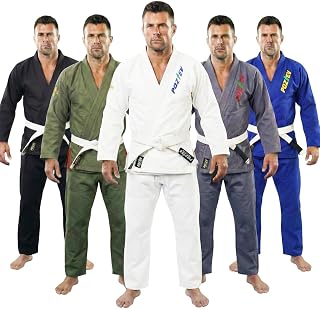POZTEV BJJ Gi for Men & Women - Lightweight Preshrunk 100% Cotton Brazilian Jiu Jitsu Kimono with Ripstop Pants