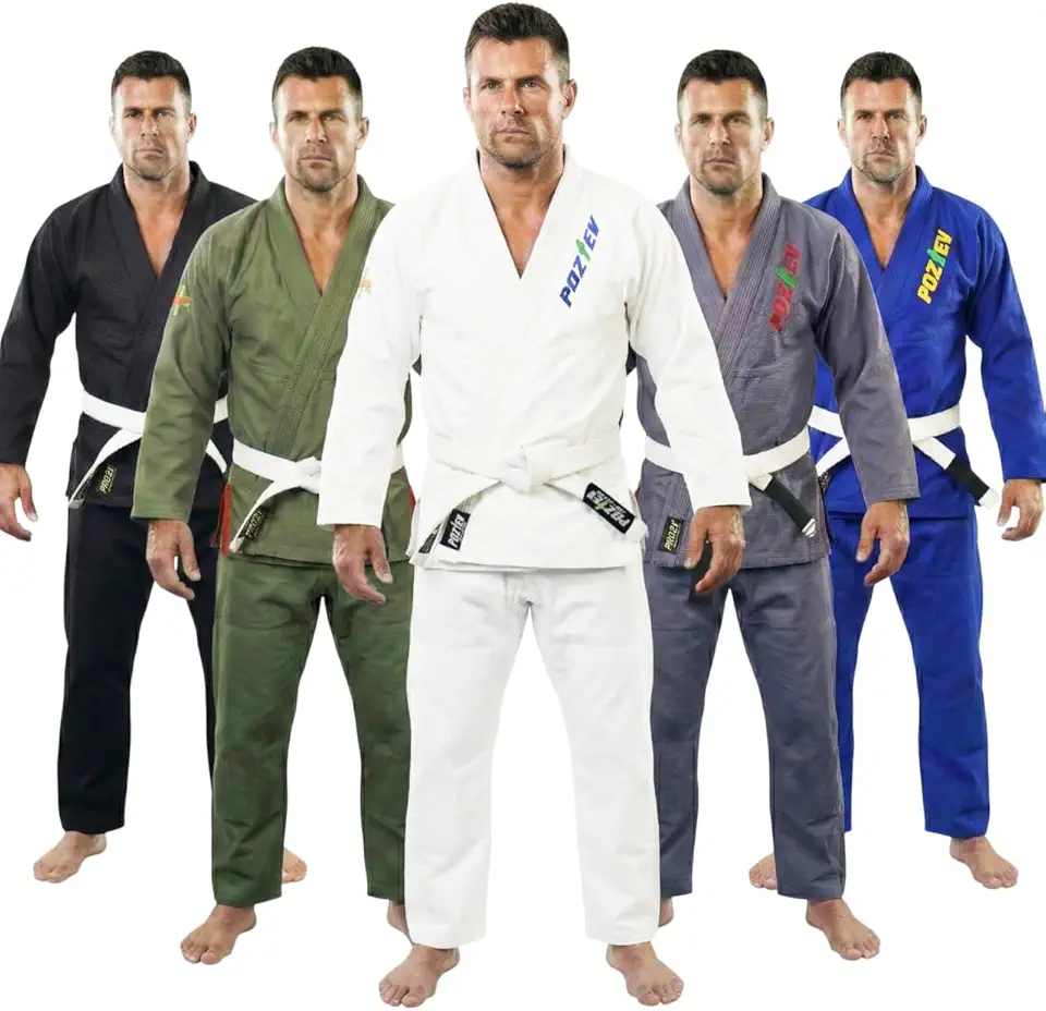 Quimonos Brazilian Jiu Jitsu Gi para homens e mulheres BJJ Gi Grappling Kimonos tecido leve pré-encolhido uniforme de artes marciais