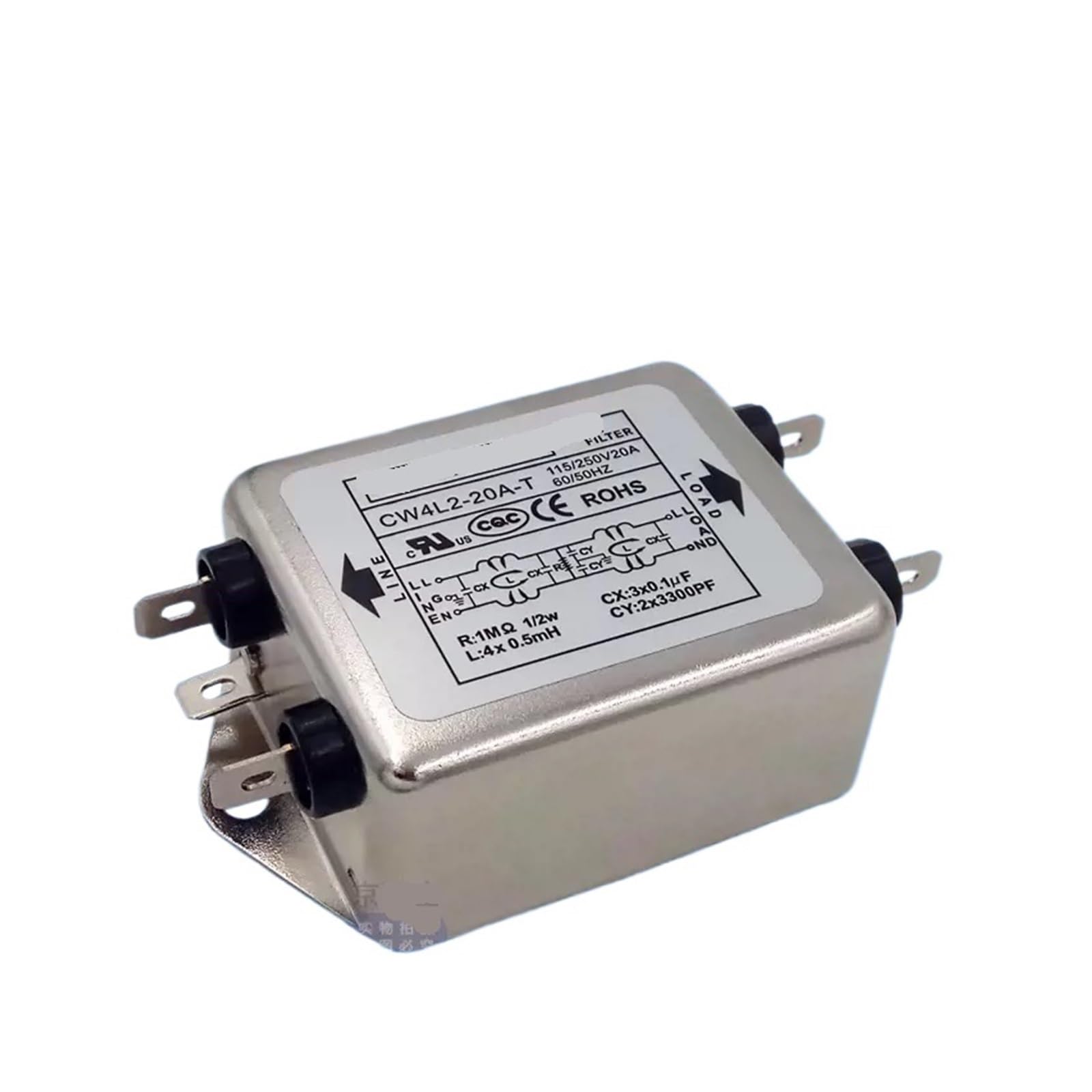 WBBAYDRFR Filter CW4L2-10A-T/S 220V 10A 20A Anti-Interference Power(CW4L2-20A -T)