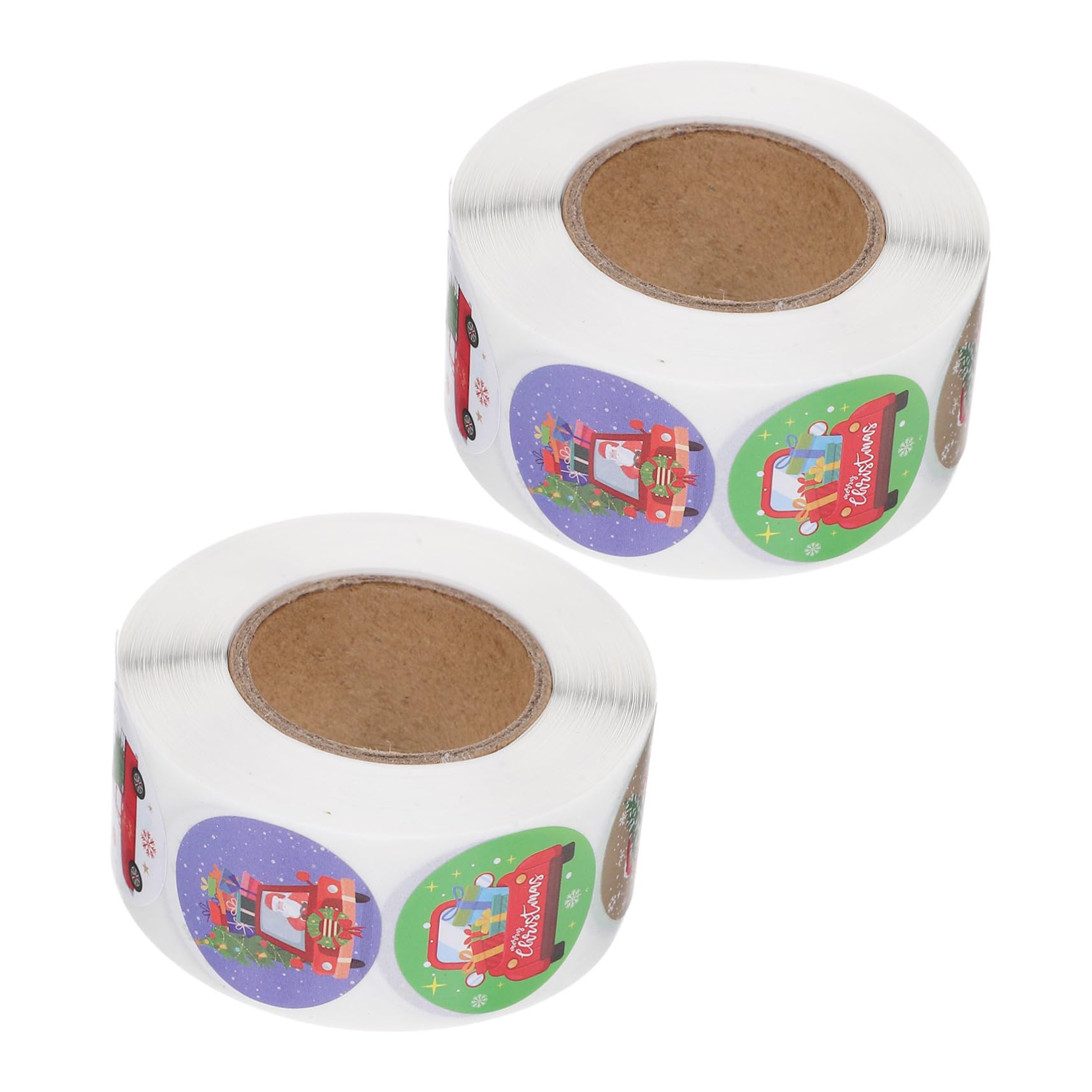 NUOBESTY 15 Adesivi Natalizi Per Decorazione Stickers Per Chiusura Scatole Etichette Adesive Festive Per e Confezioni Facili Applicare e Rimuovere