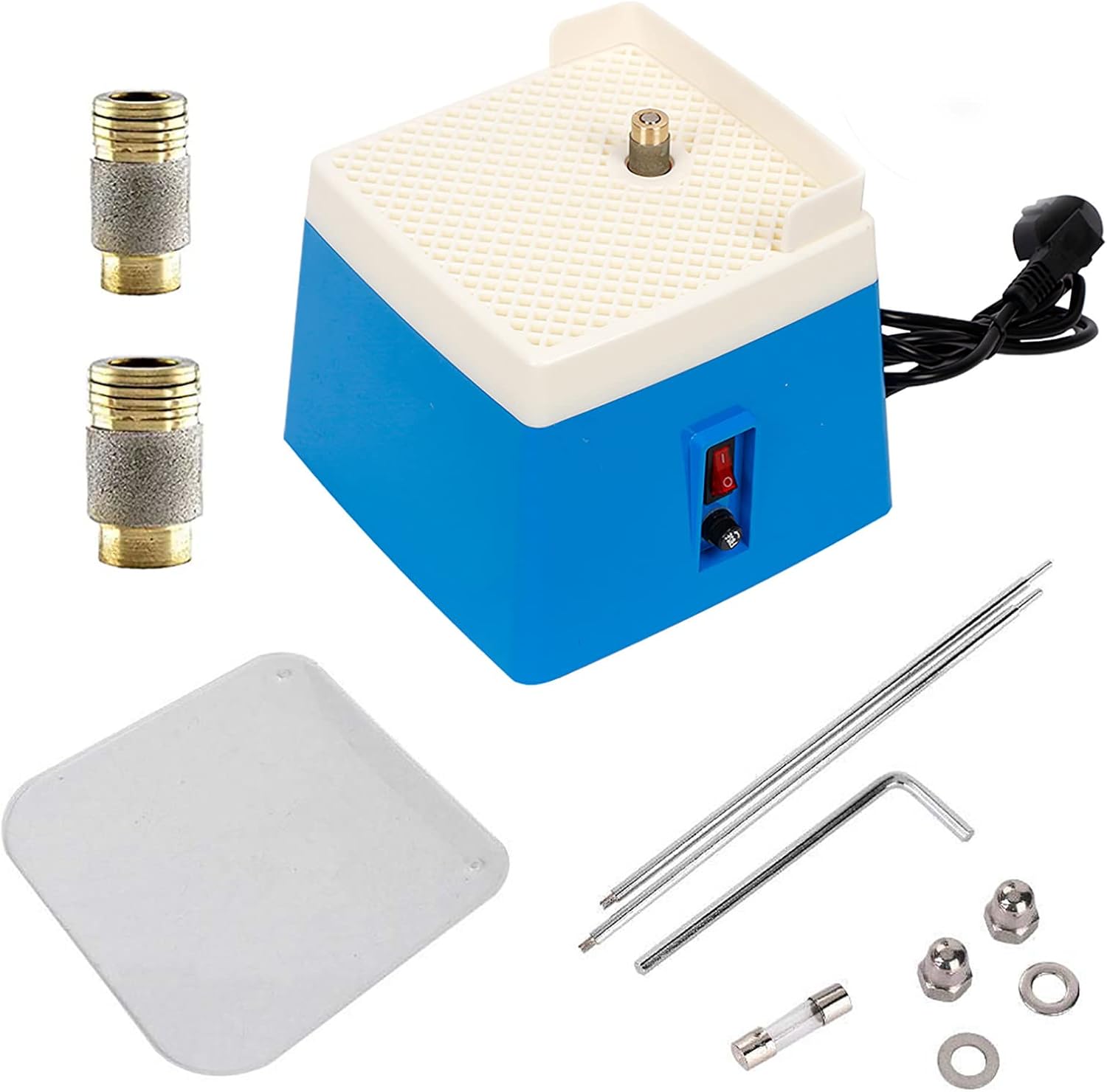 Portable Mini Glass Grinder with Stand, 220V Stained Grinder Machine