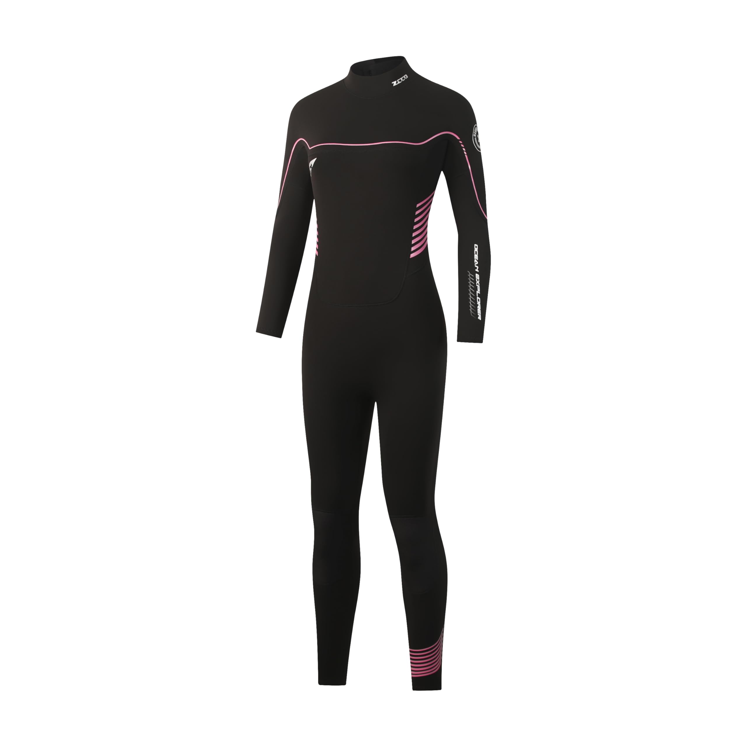 ZCCO Muta da uomo e donna, 3/2 mm, con cerniera posteriore per acqua fredda, in neoprene CR, per immersioni, surf, snorkeling, kayak, sport acquatici