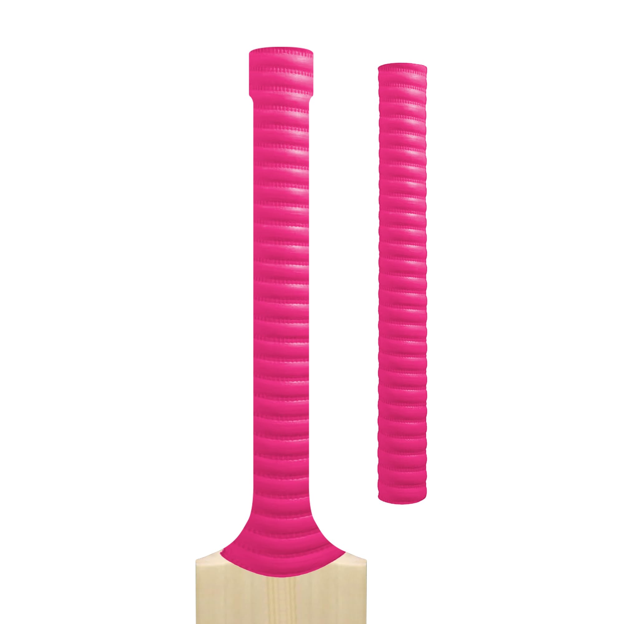 Cricket Bat Grips – Premium Rubber Cricket Bat Grip Tape for Maximum Hold & Shock Absorption | 4 Styles | Multi-Color | Pack of 1| Durable Bat Grips Cricket (1, Pink, Coil)