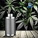 G HYDRO 6 Inch Air Carbon Filter with Australia Virgin Activated Charcoal Prefilter Included Odor Control Scrubber for Grow Tent Indoor Plants Inline Fan, Reversible Flange 6 x 18 Inch 425 CFM, Silver