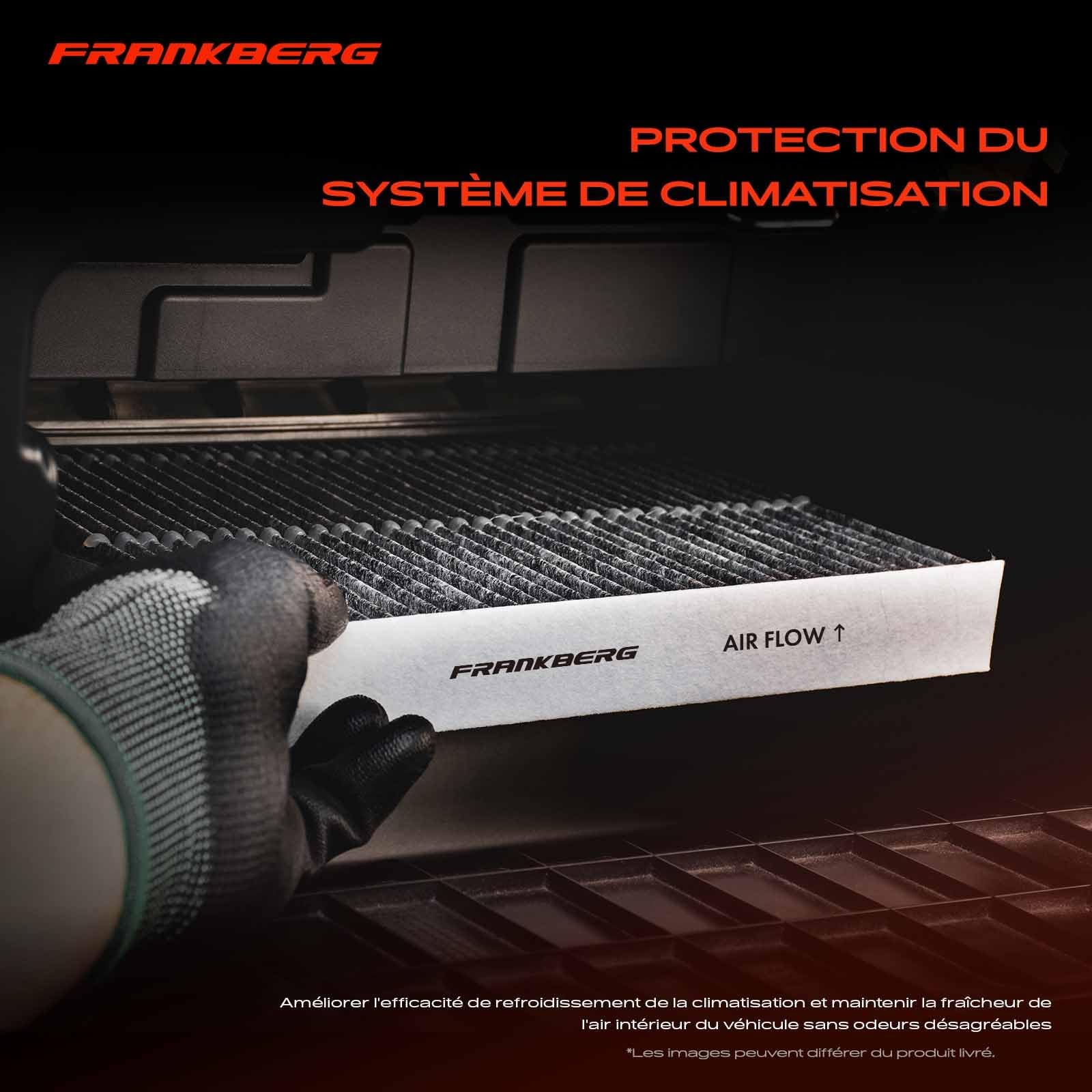 Frankberg 2 filtres à pollen d'habitacle avec charbon actif 64316946628