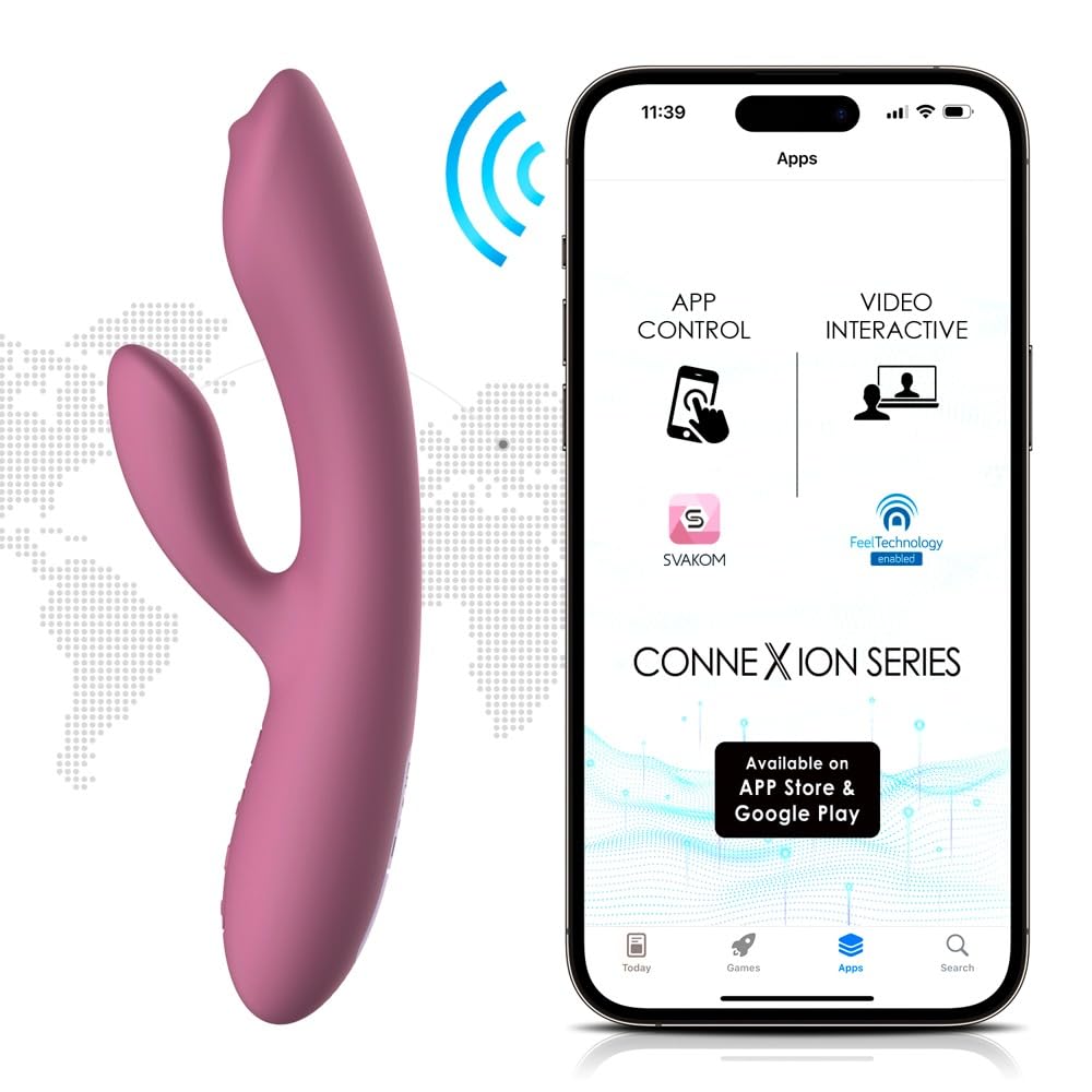 SVAKOM - Trysta Neo Vibratore Rabbit per Punto G - Rosa