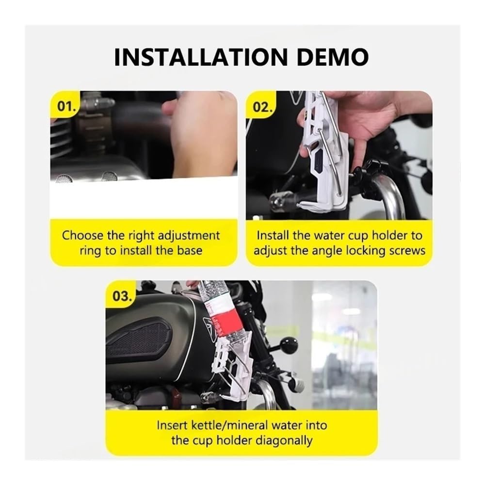 Flaschenhalter Motorrad Universal Fahrrad Motorrad Wasser Flasche Halter Einstellbare Lenker Tasse Käfig Für Rennrad ADV