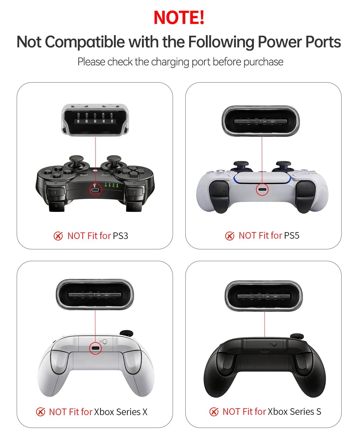 Superer USB Charging Cable - PS4, Kindle, Roku -9