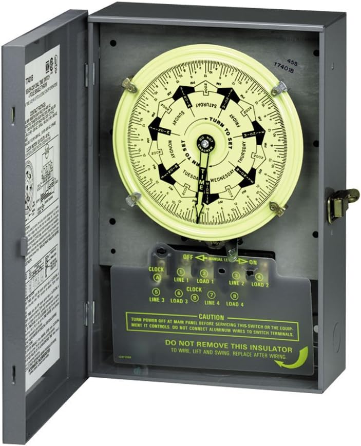 Intermatic T7801B 125Volt 7Day Mechanical Time Switch with Nema 1