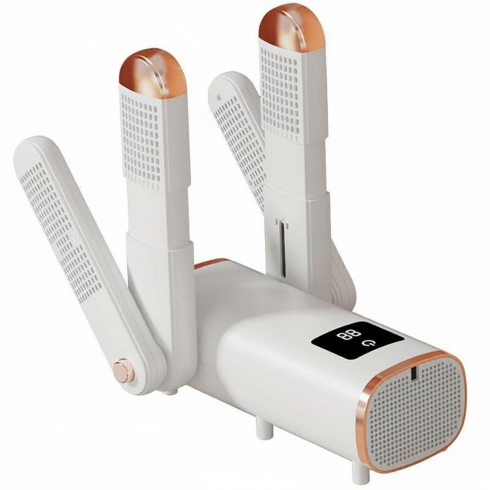 ATORSE Sterilization 4-Vent Shoe Drying Machine Deodorizing Foldable Shoe Dryer Constant Temperature Portable Footwear Dryer 360° Air Circulation for Home, EU Plug-image-12