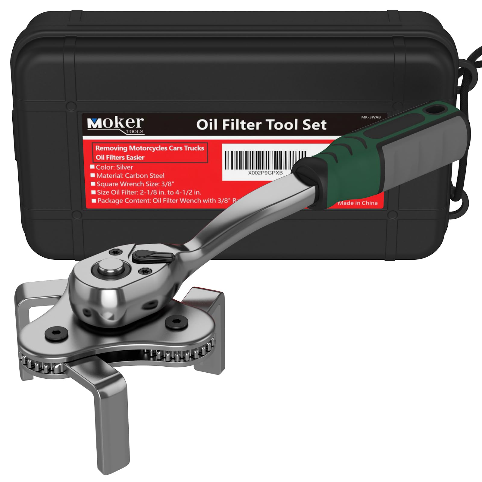 Oil Filter Wrench - Adjustable 3 Jaw Oil Filter Remover Tool For 2