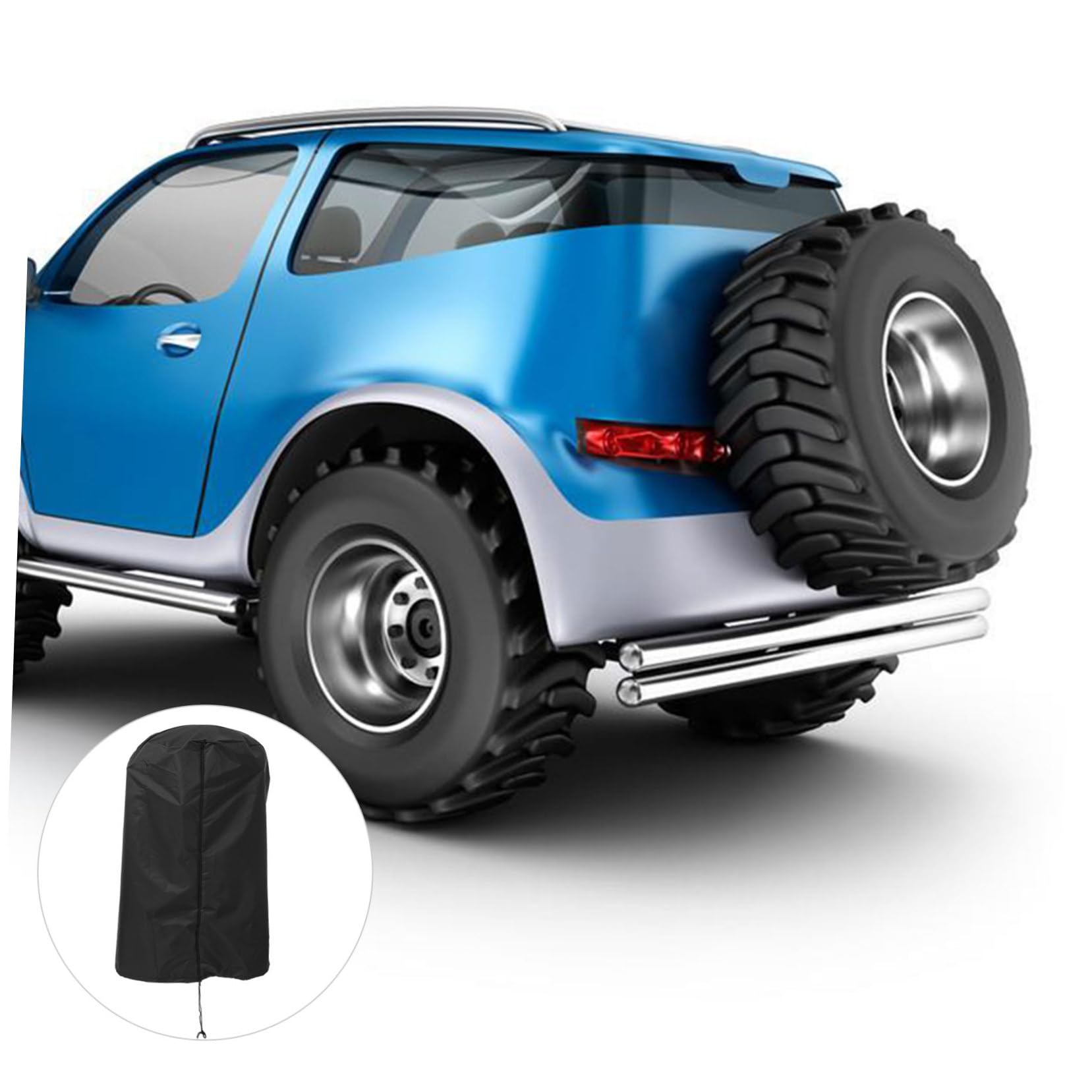 Anneome Tire Cover Wheel Cover Waterproof Car Wheel Shield 4 Tire Protectors for Pickup Truck Trailer Uv Protected Easy Assembly Washable Tire Storage Bag