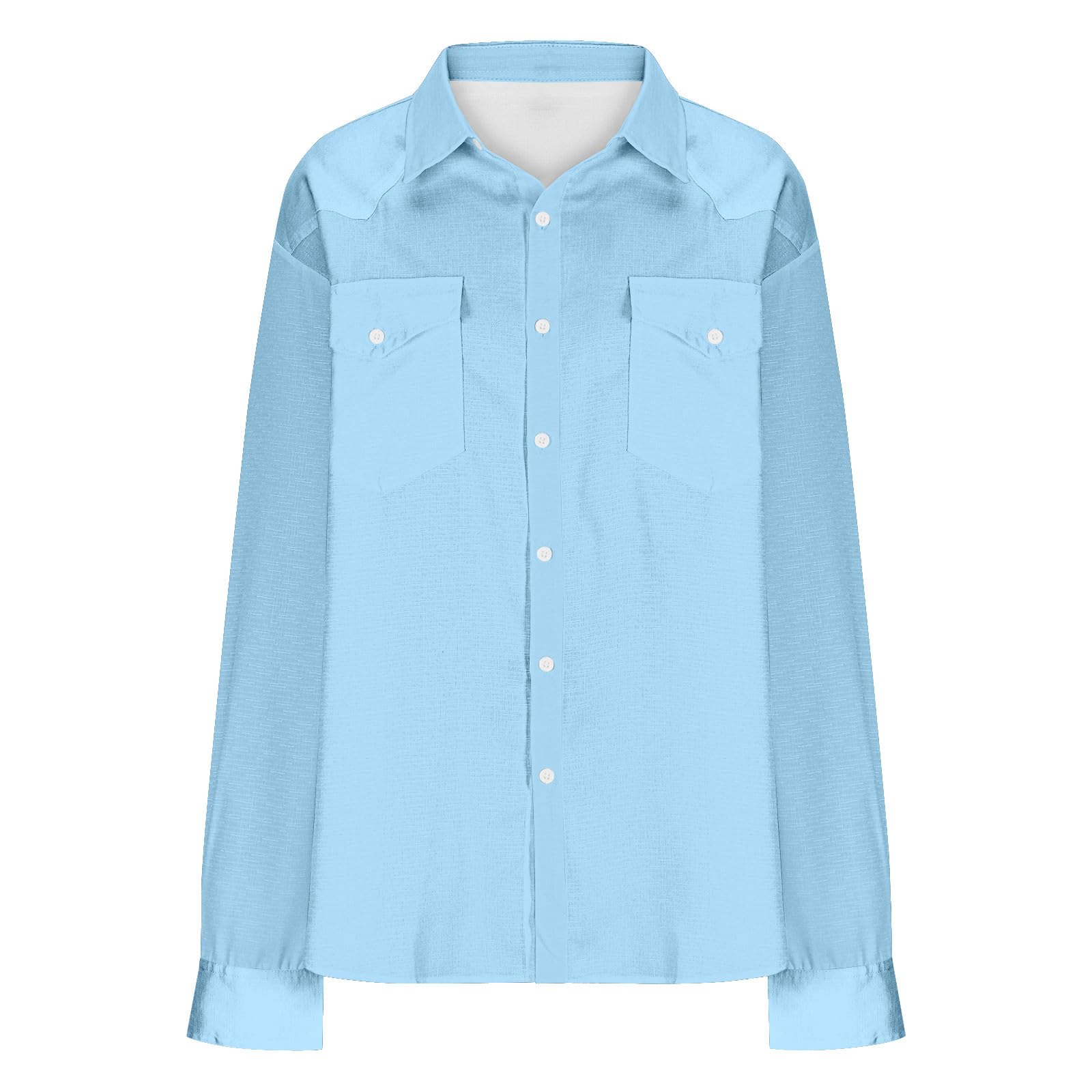 Camiseta de manga larga para hombre y adulto, lisa, con botones y transpirabilidad, capa base y tops para uso diario, oficina, estilo suave y inteligente