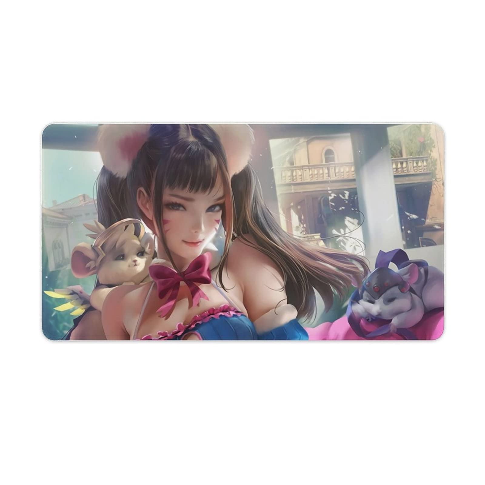 Amazon.co.jp: デスクマット オーバーウォッチ DVA 兎 下着 大型【ゴム