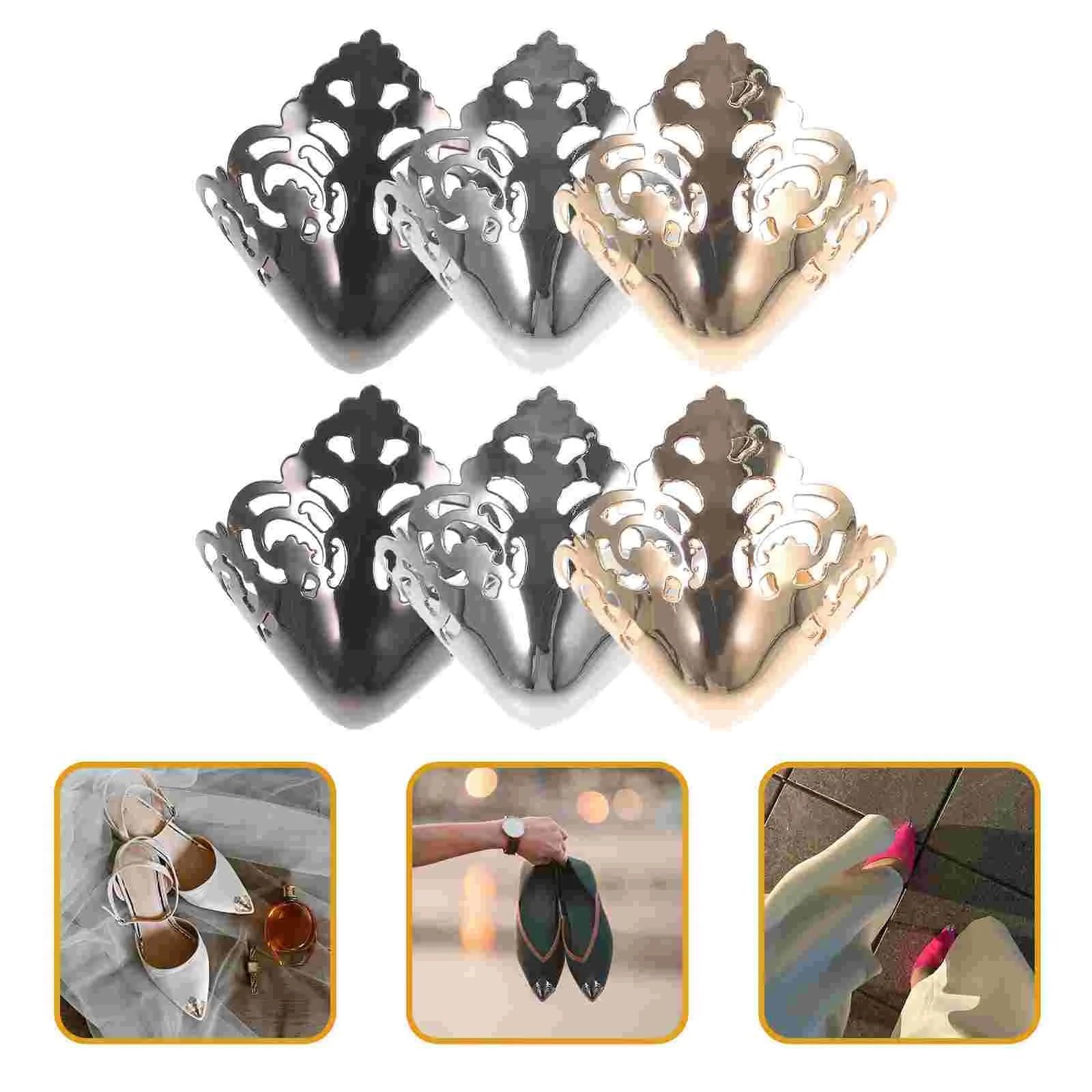 Metalowe buty Pointed Protector 50 sztuk damskie osłony na końcówki butów metalowe noski wysokie obcasy przechowywanie w domu
