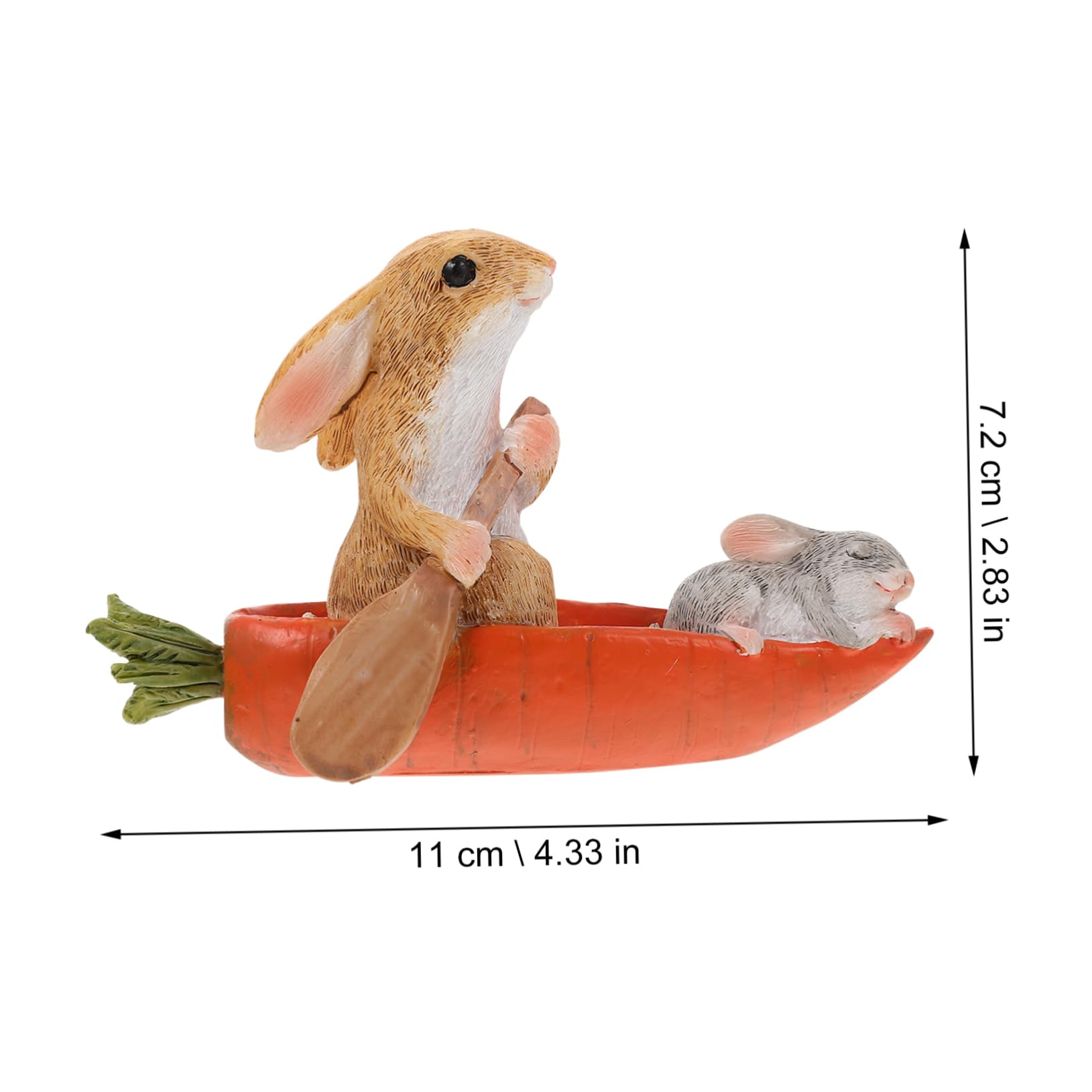 ABOOFAN 3 Pièces Ornement de Lapin Animaux en Verre Miniatures de Maison de poupée bureautique Accessoires Home Decor décor Le Cadeau Statue de Lapin Accessoire de Bureau Ménage Le Signe