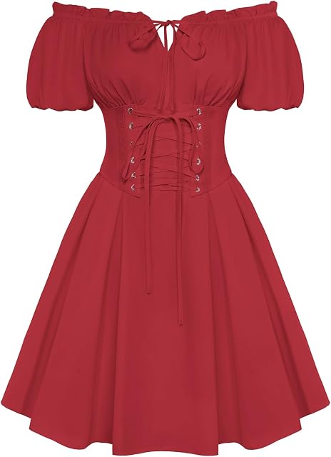 SCARLET DARKNESS Womens Mini Dress Off Shoulder Corset Dresses