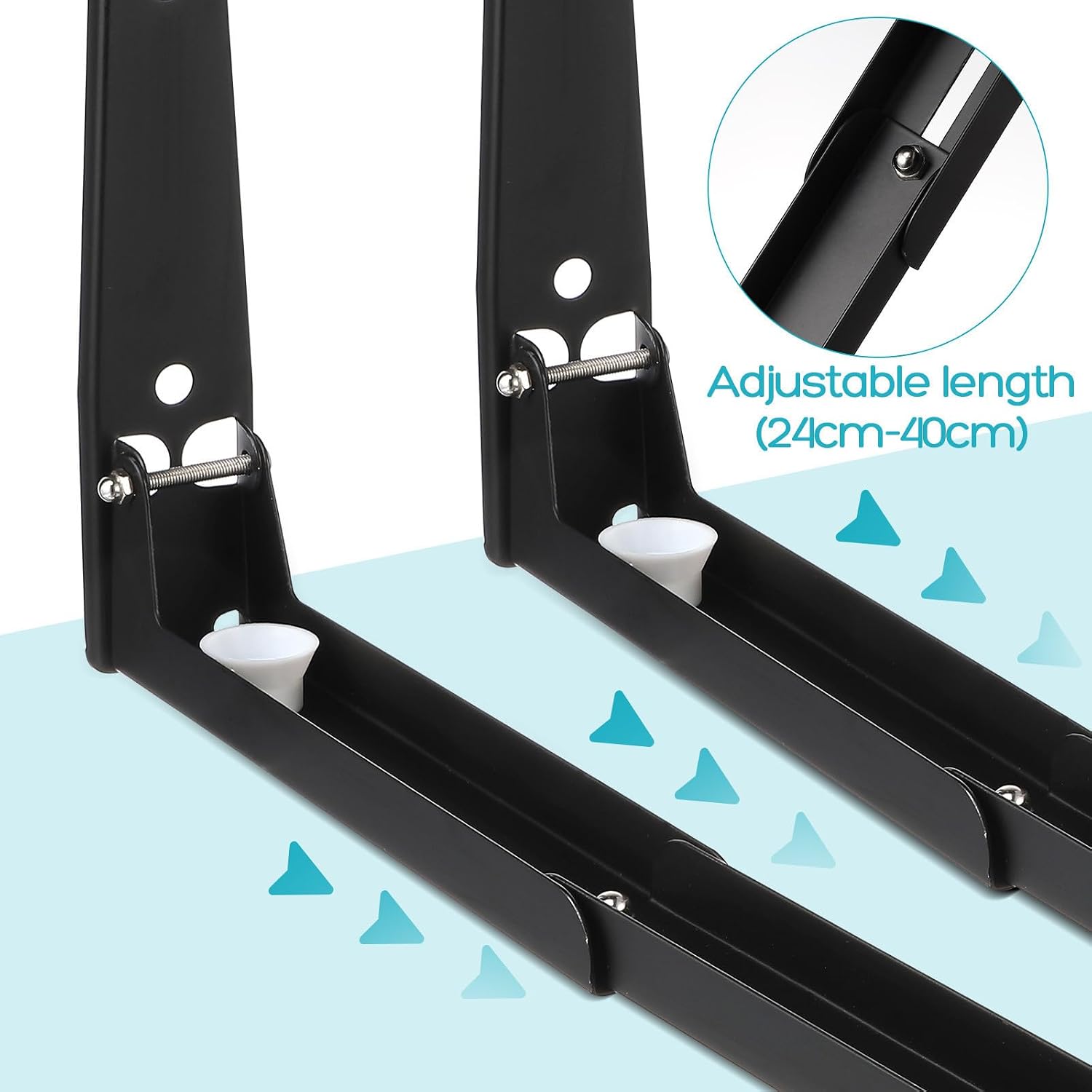 Wall Mount Bracket Rack Adjustable Stainless Steel Microwave