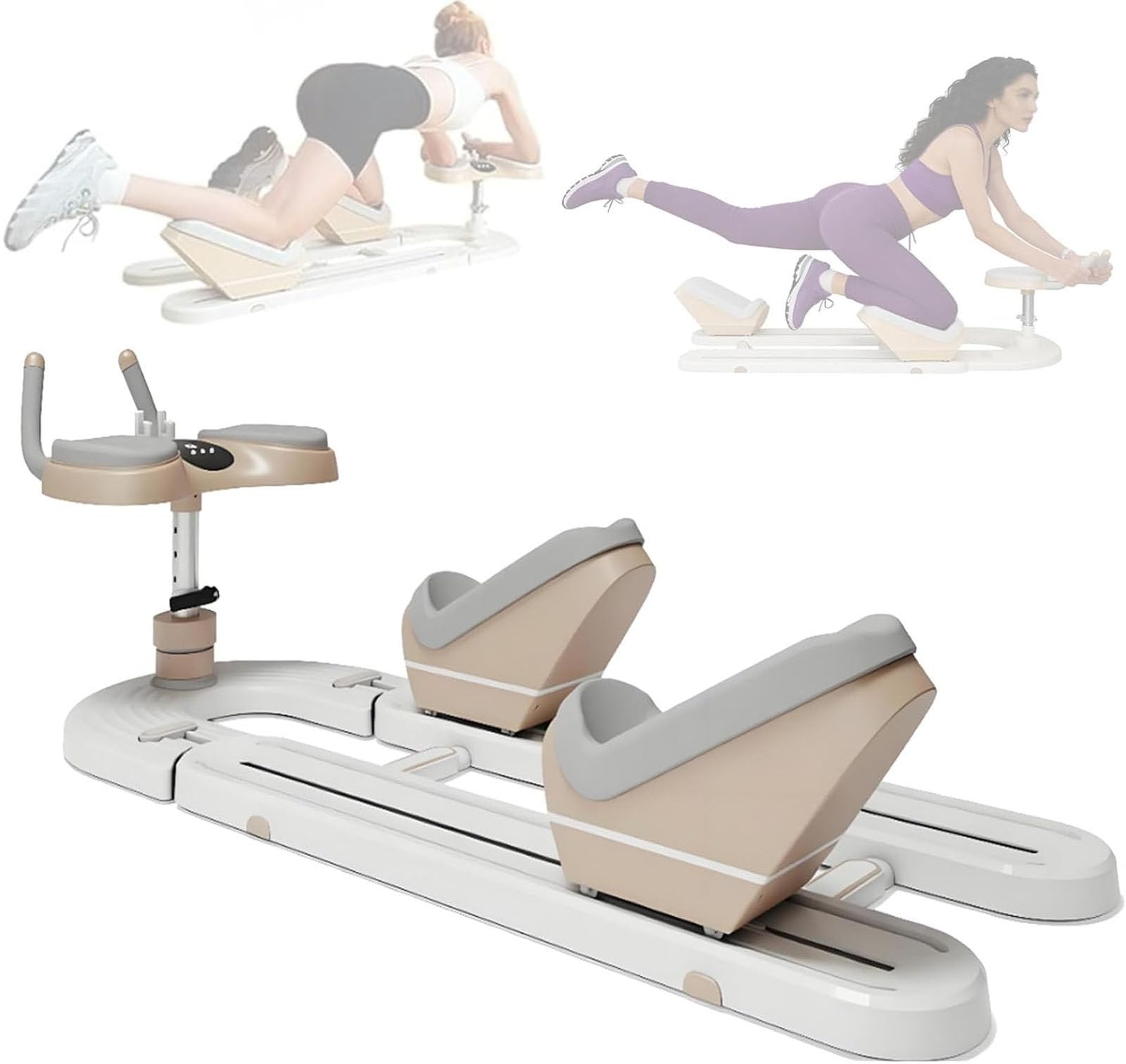 Drmoxin Spine Twist and Stretch Trainer, Detachable Back Stretcher Machine, Adjustable Exercise Equipment for Lower Back Pain Relief, Spine Decompression, Leg Stretching & Core Activation