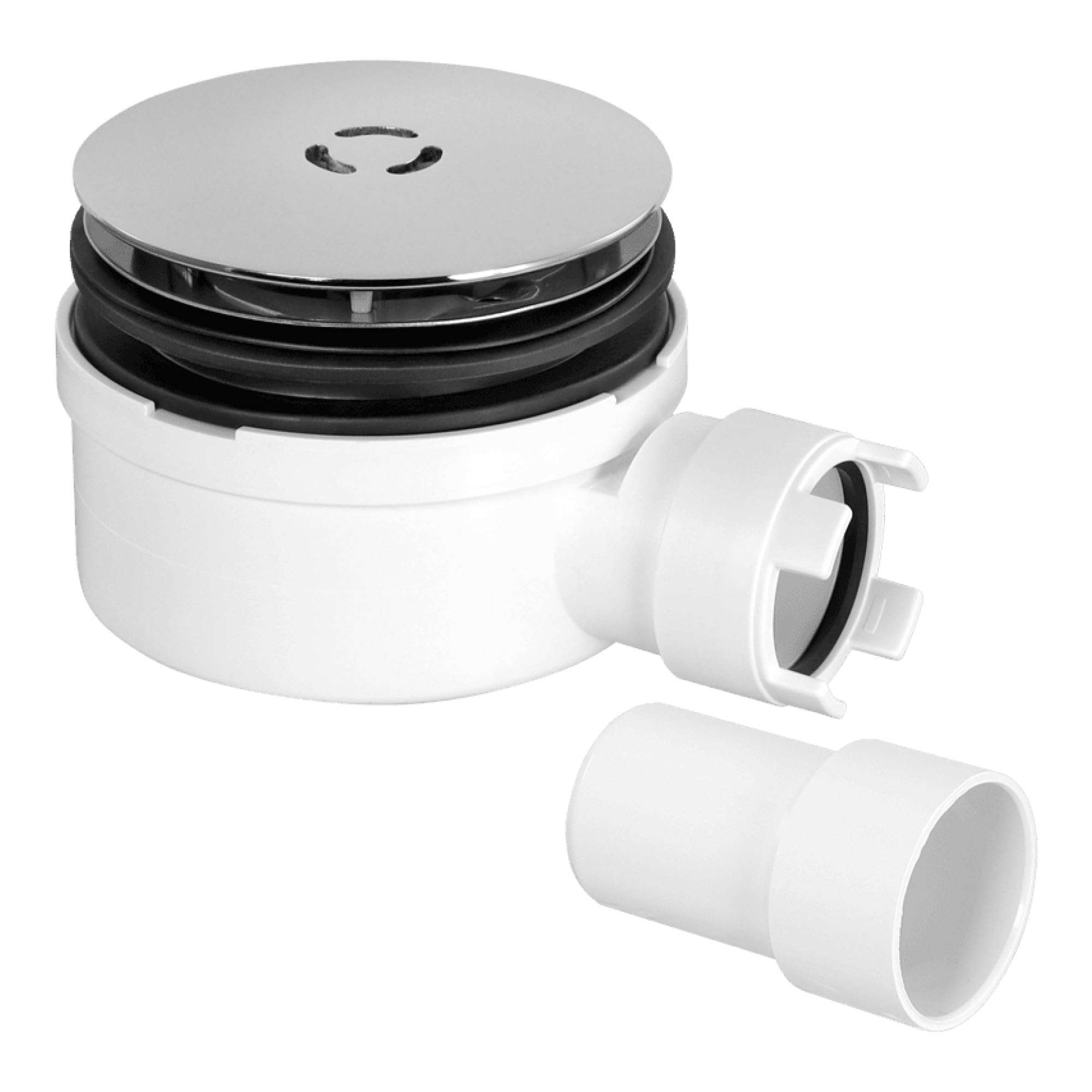 Mcalpine White St90cb10-53 Slimline 90Mm Shower Trap Only 53Mm