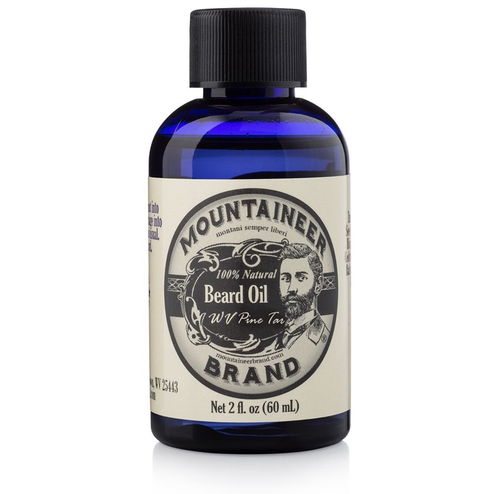 Mountaineer Brand Natural Beard Oil with Pine Tar Scent | Made in West Virgina | Hydrates, Moisturises, Softens & Conditions for Beard Growth | Treats Dry Itchy Beards for Men | 2oz